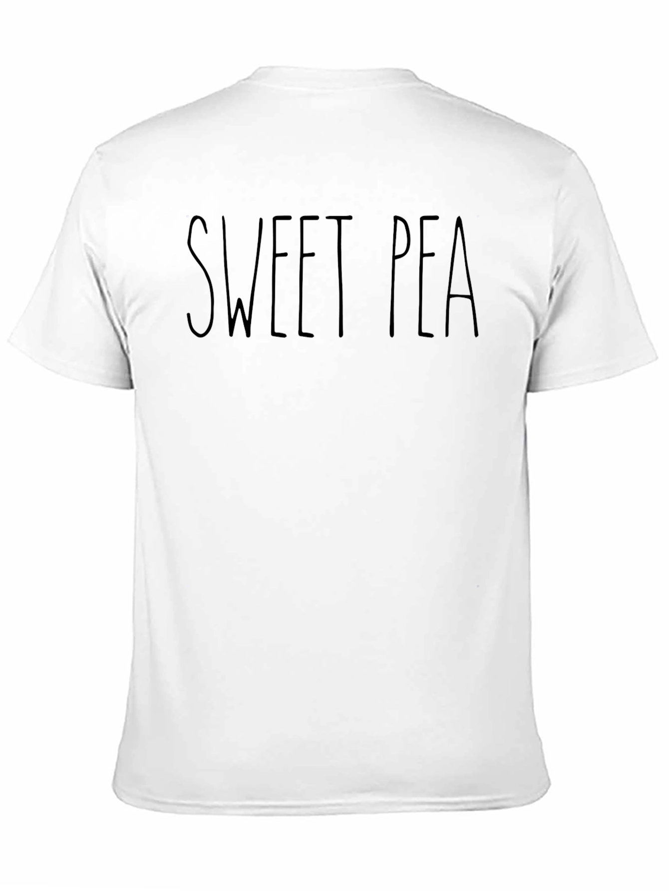 Sweet Pea Black T-Shirt - Casual Graphic Tee