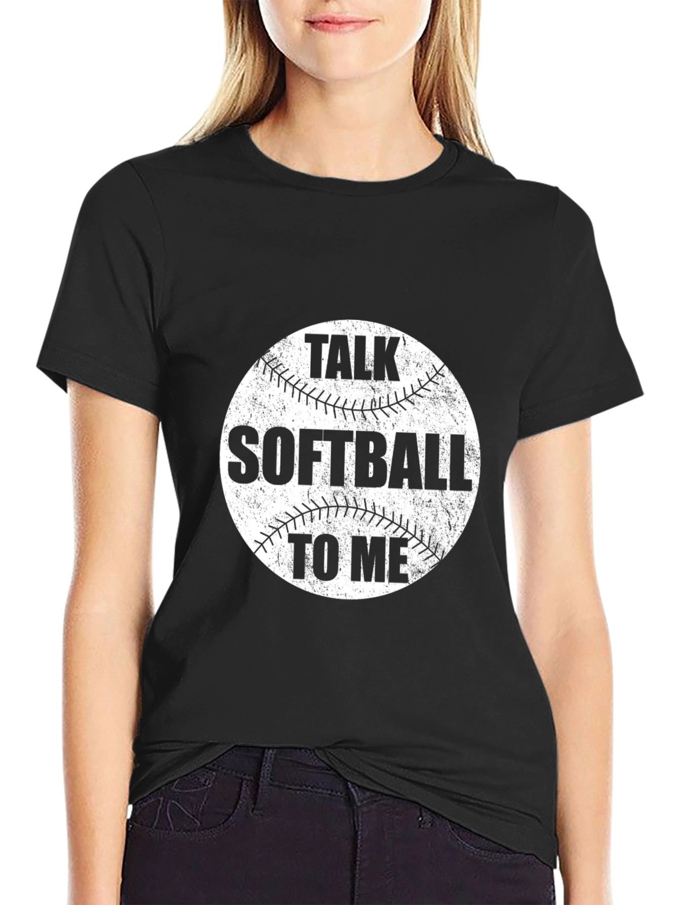 Talk Softball To Me Graphic T-Shirt