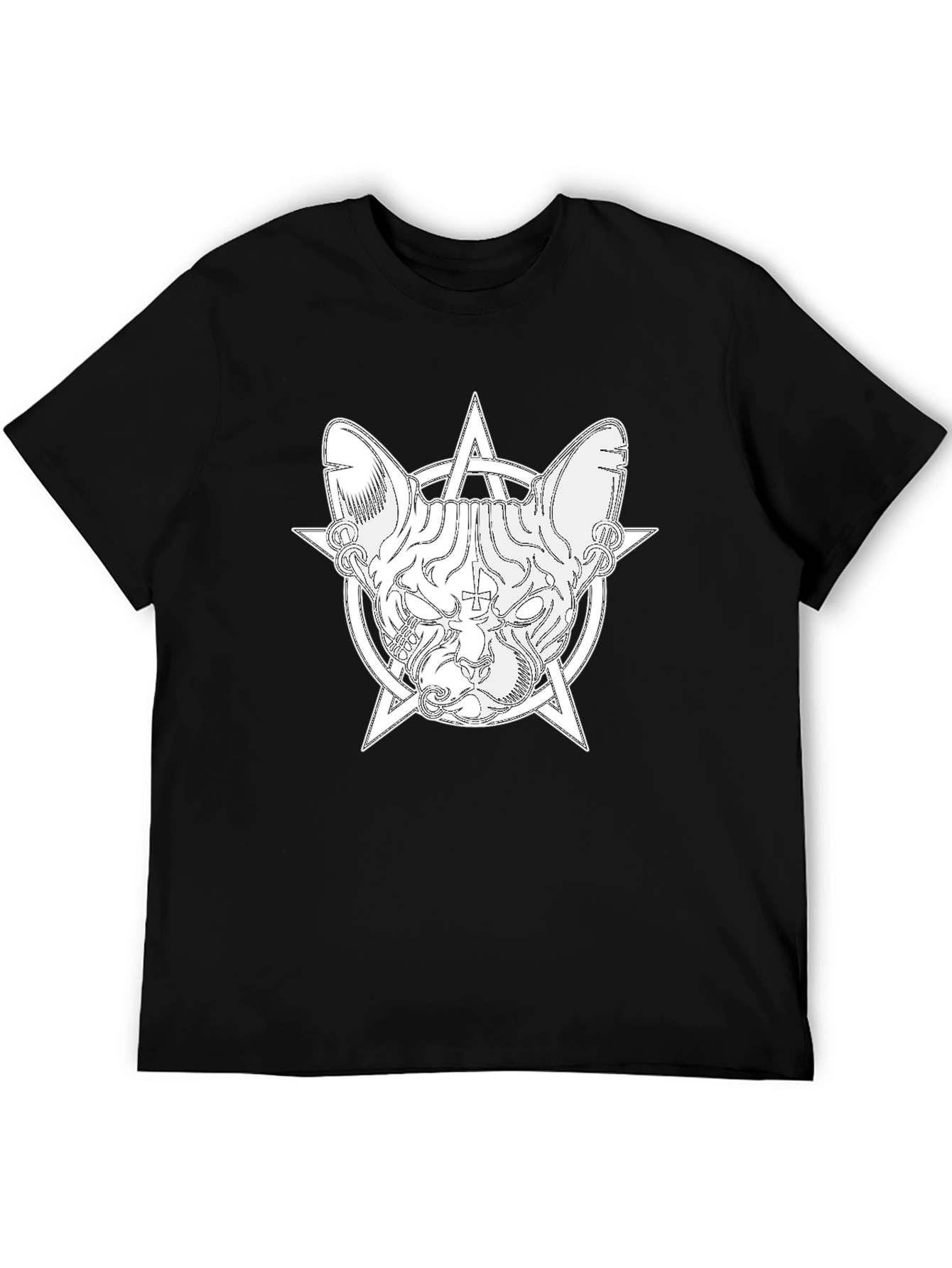 Occult Cat T-Shirt - Stylish Graphic Tee