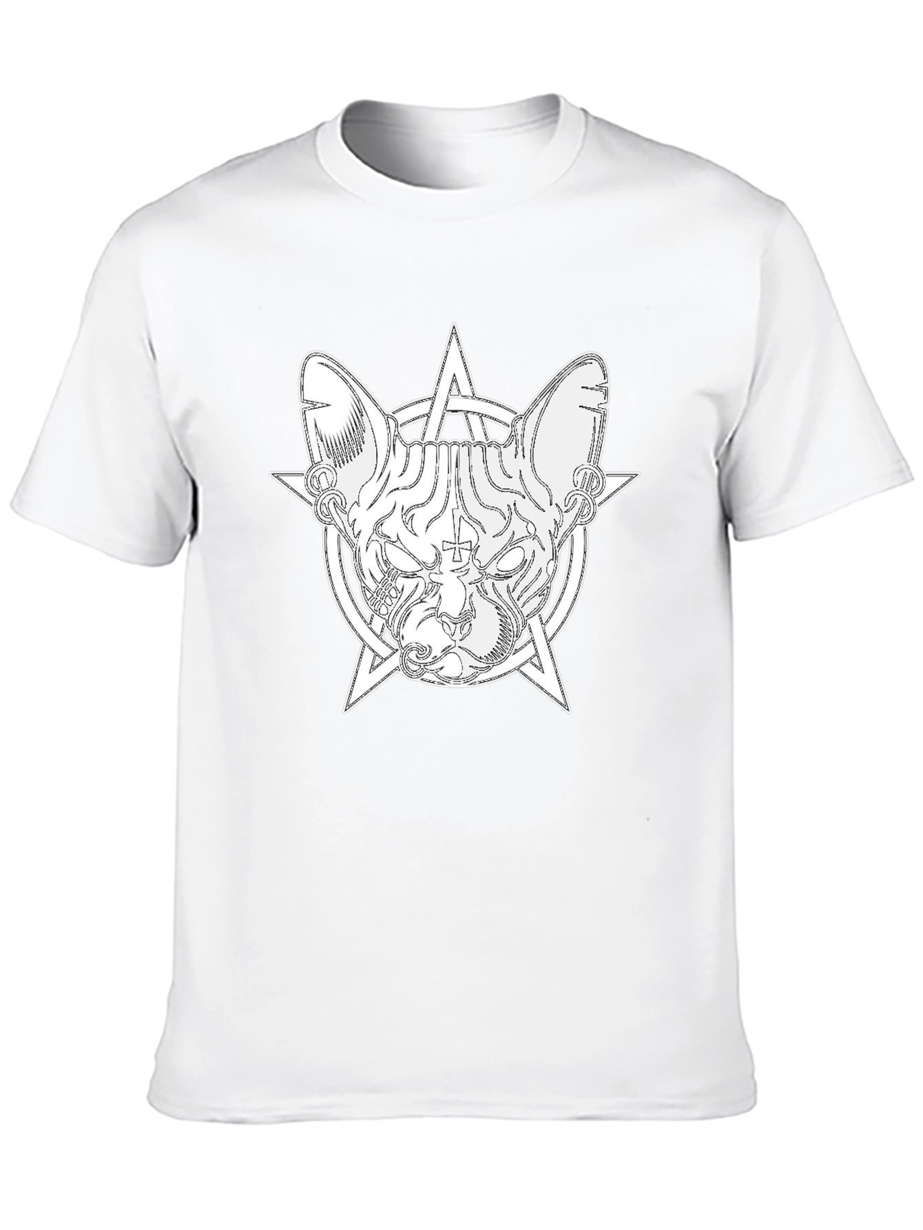 Occult Cat T-Shirt - Stylish Graphic Tee