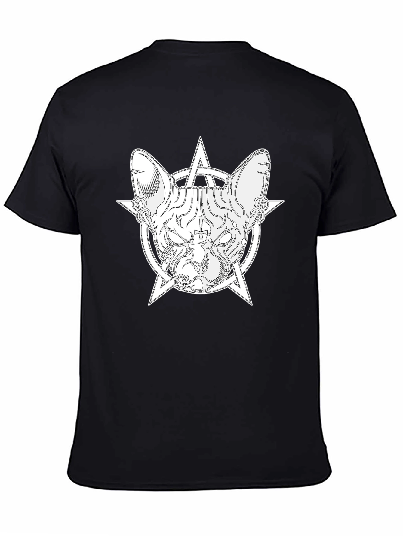 Occult Cat T-Shirt - Stylish Graphic Tee
