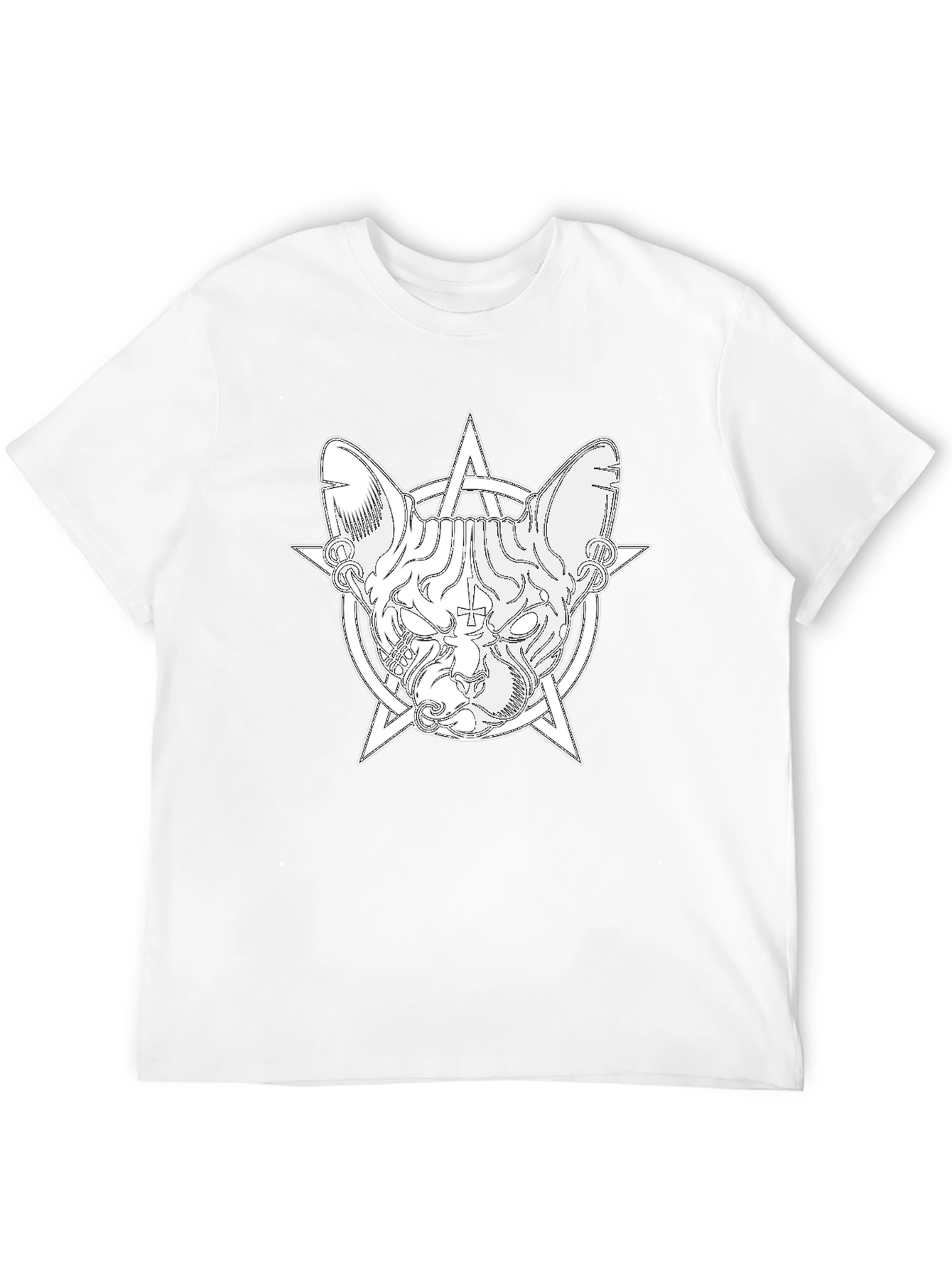 Occult Cat T-Shirt - Stylish Graphic Tee