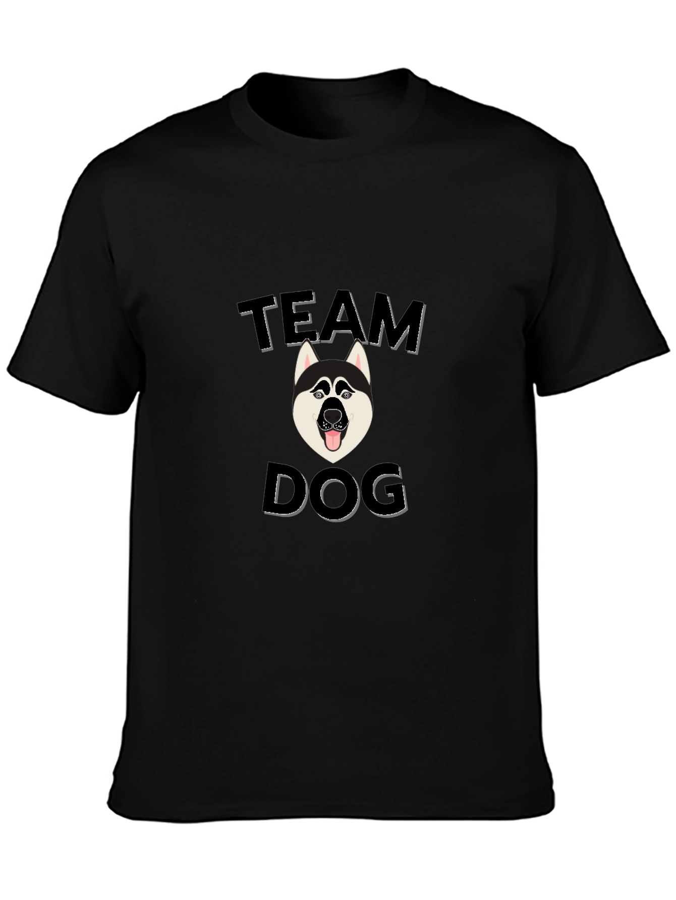 Team Dog Graphic Tee - Black Cotton Blend