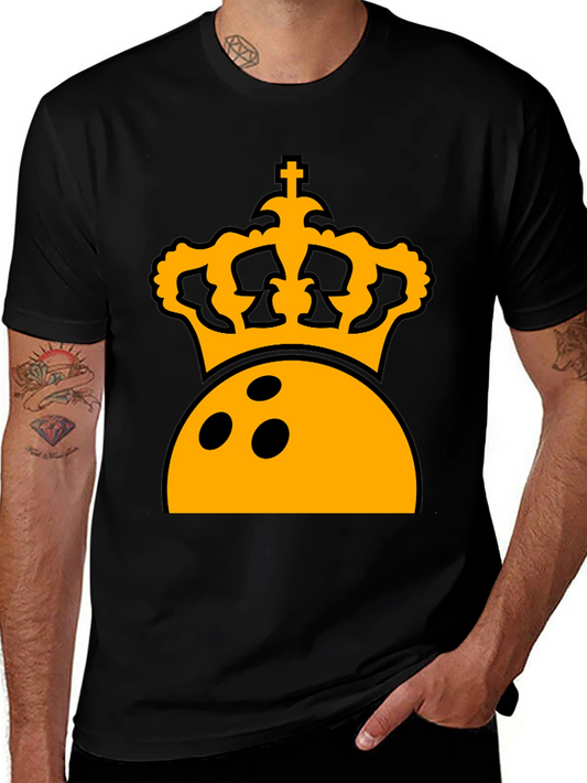 Bowling King T-Shirt - Crown Graphic Tee