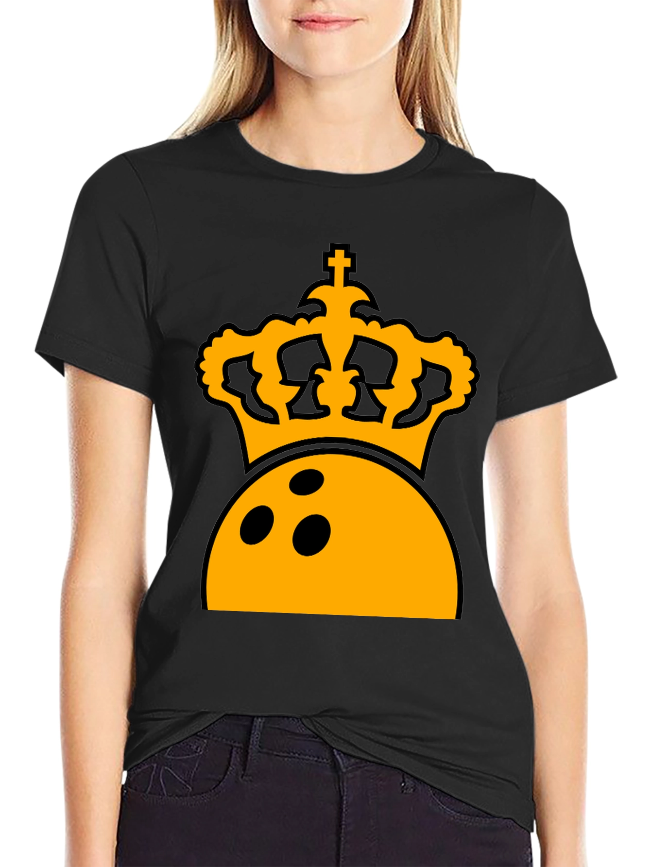 Bowling King T-Shirt - Crown Graphic Tee