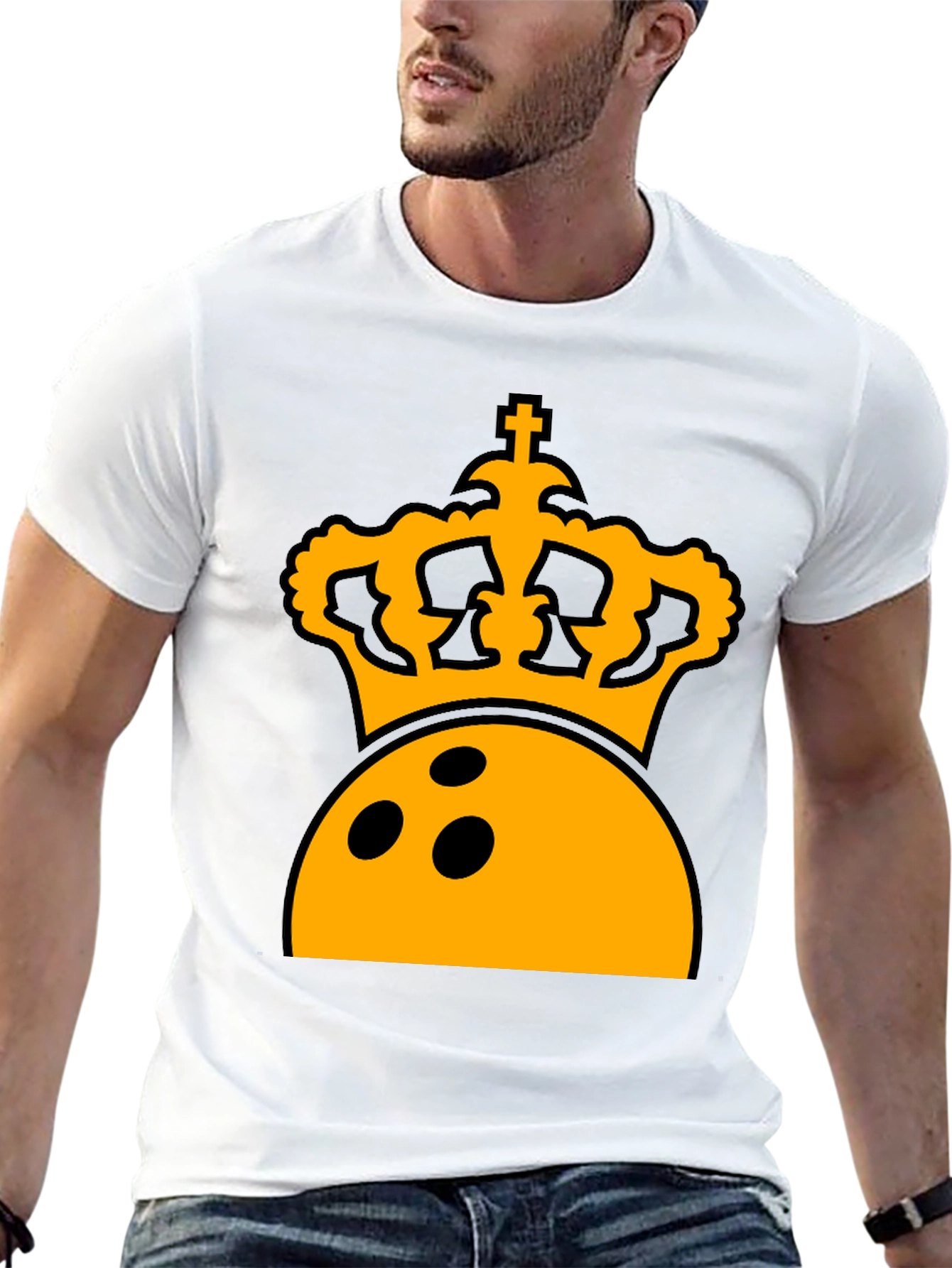 Bowling King T-Shirt - Crown Graphic Tee