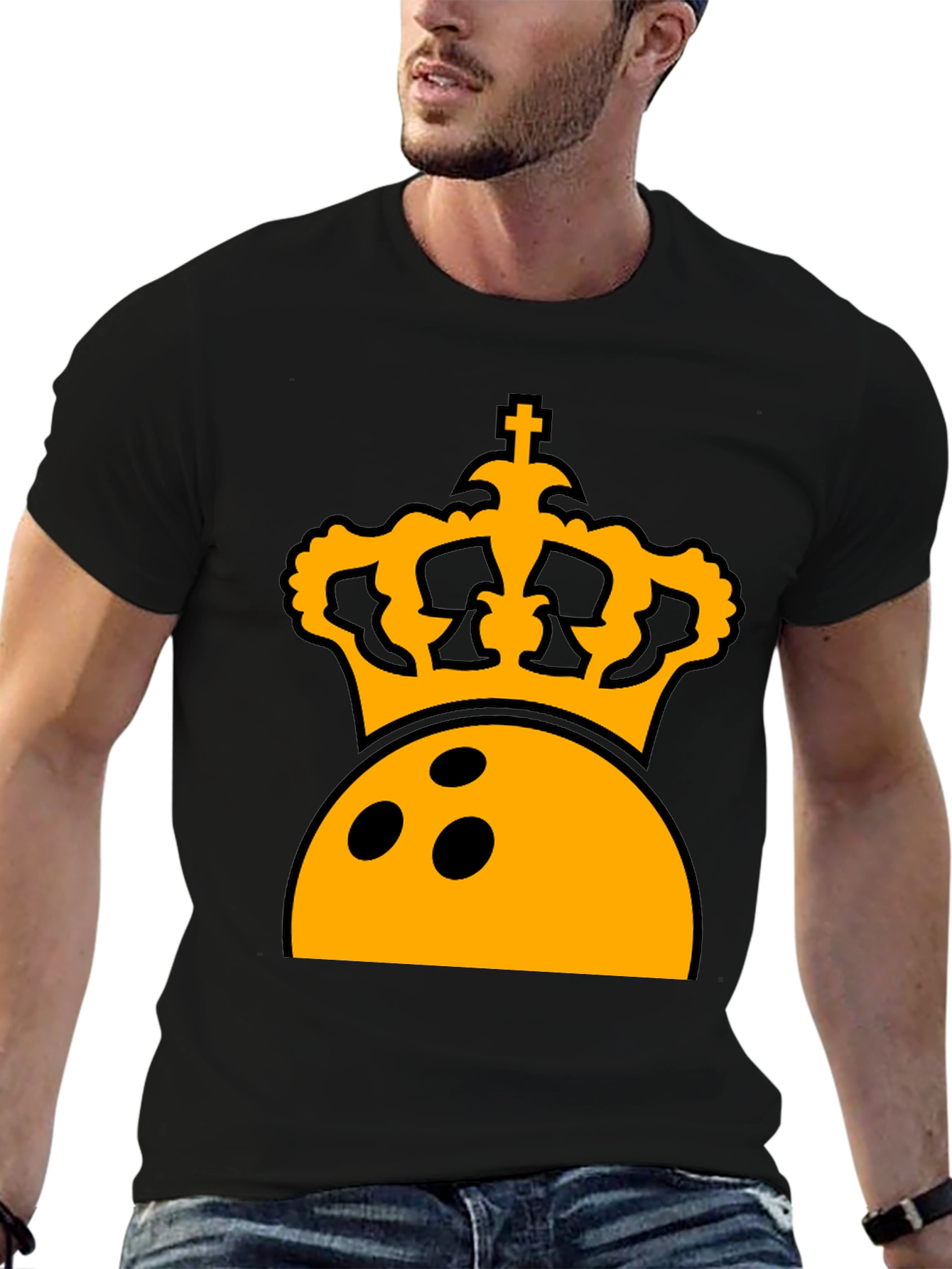 Bowling King T-Shirt - Crown Graphic Tee