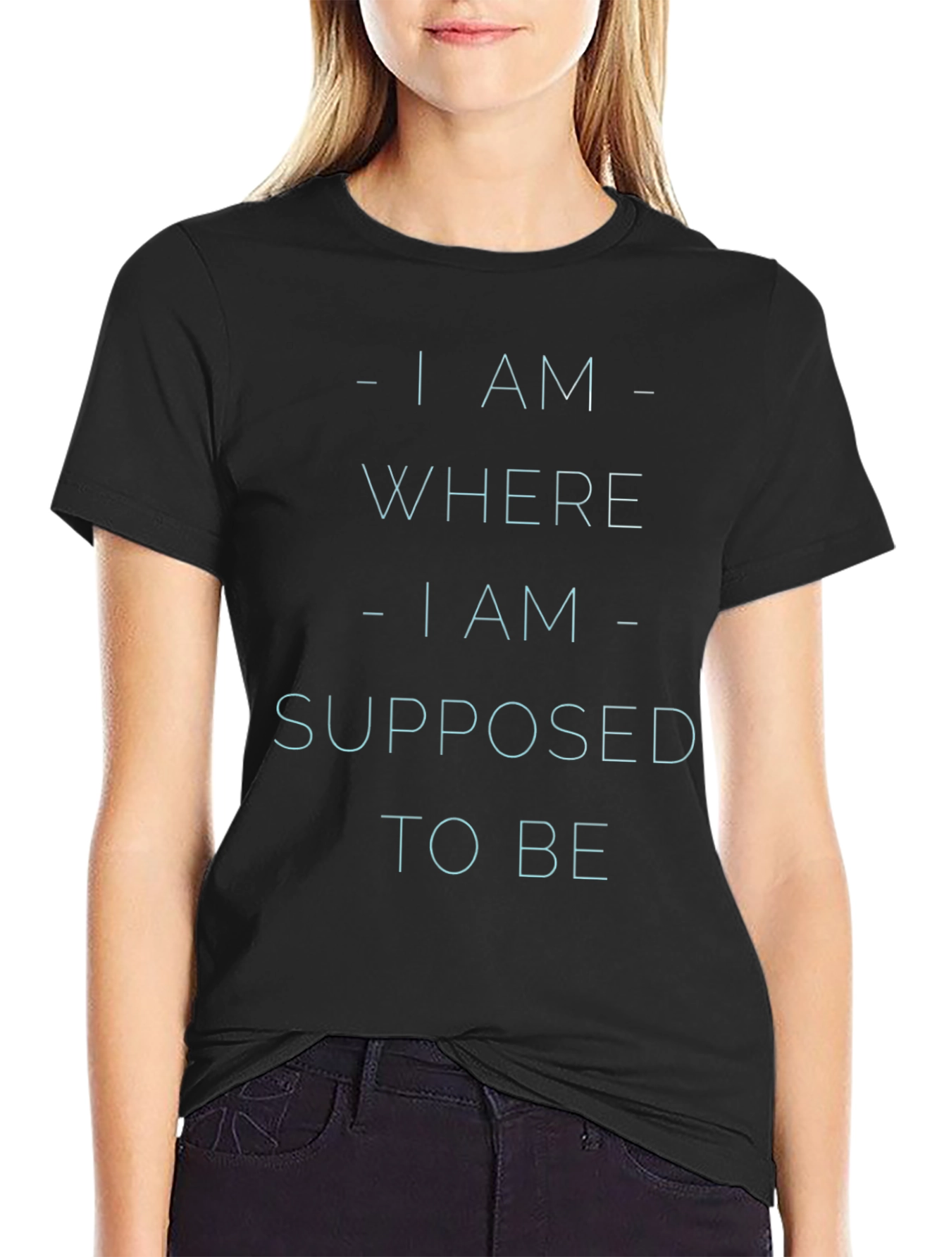 Inspirational Statement Black T-Shirt