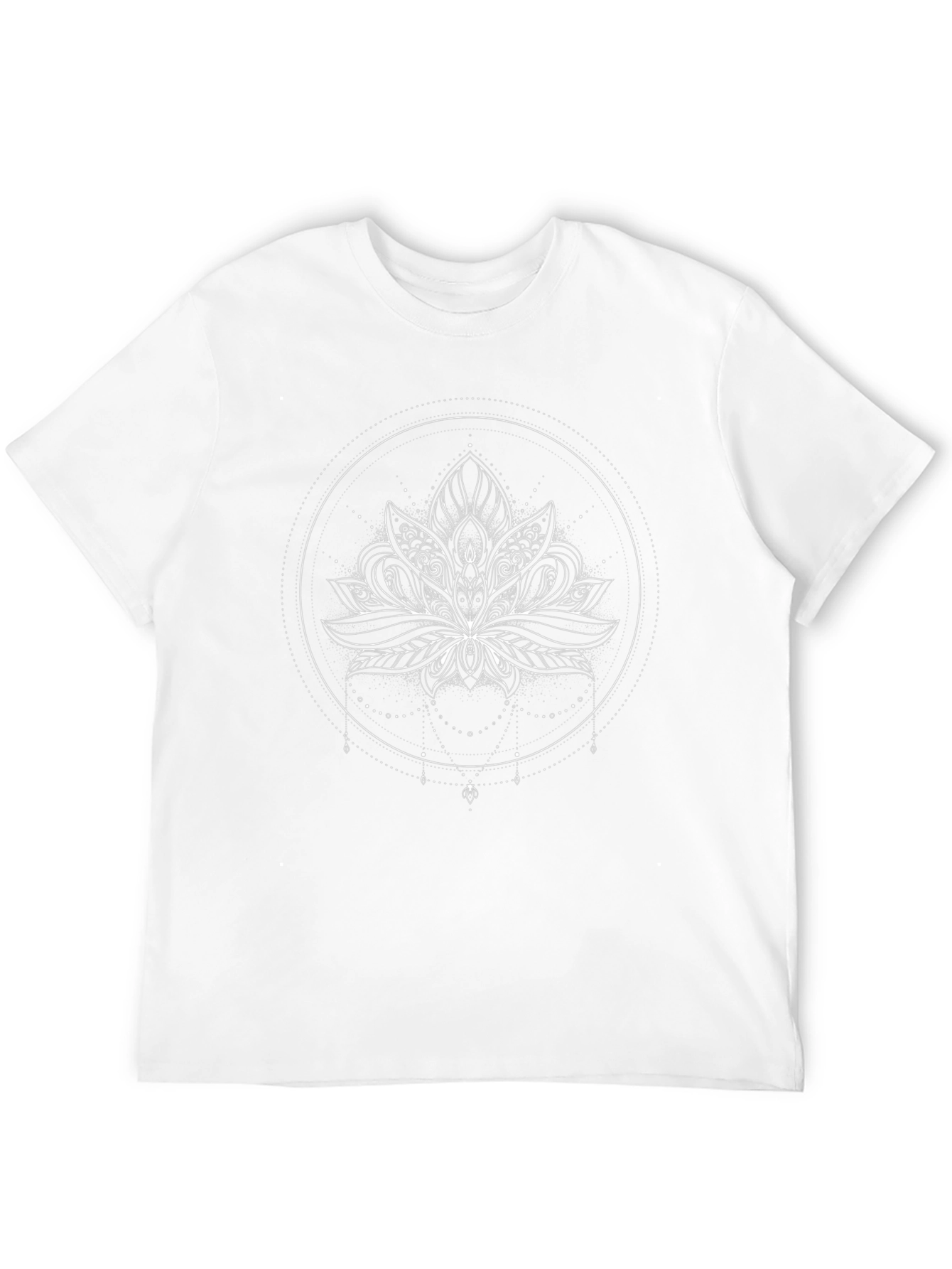 Lotus Flower Graphic Tee - Black