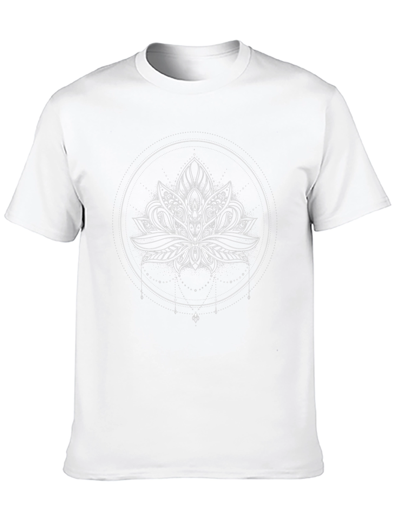 Lotus Flower Graphic Tee - Black
