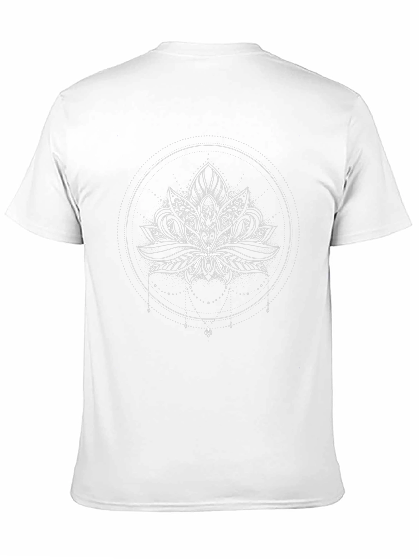 Lotus Flower Graphic Tee - Black