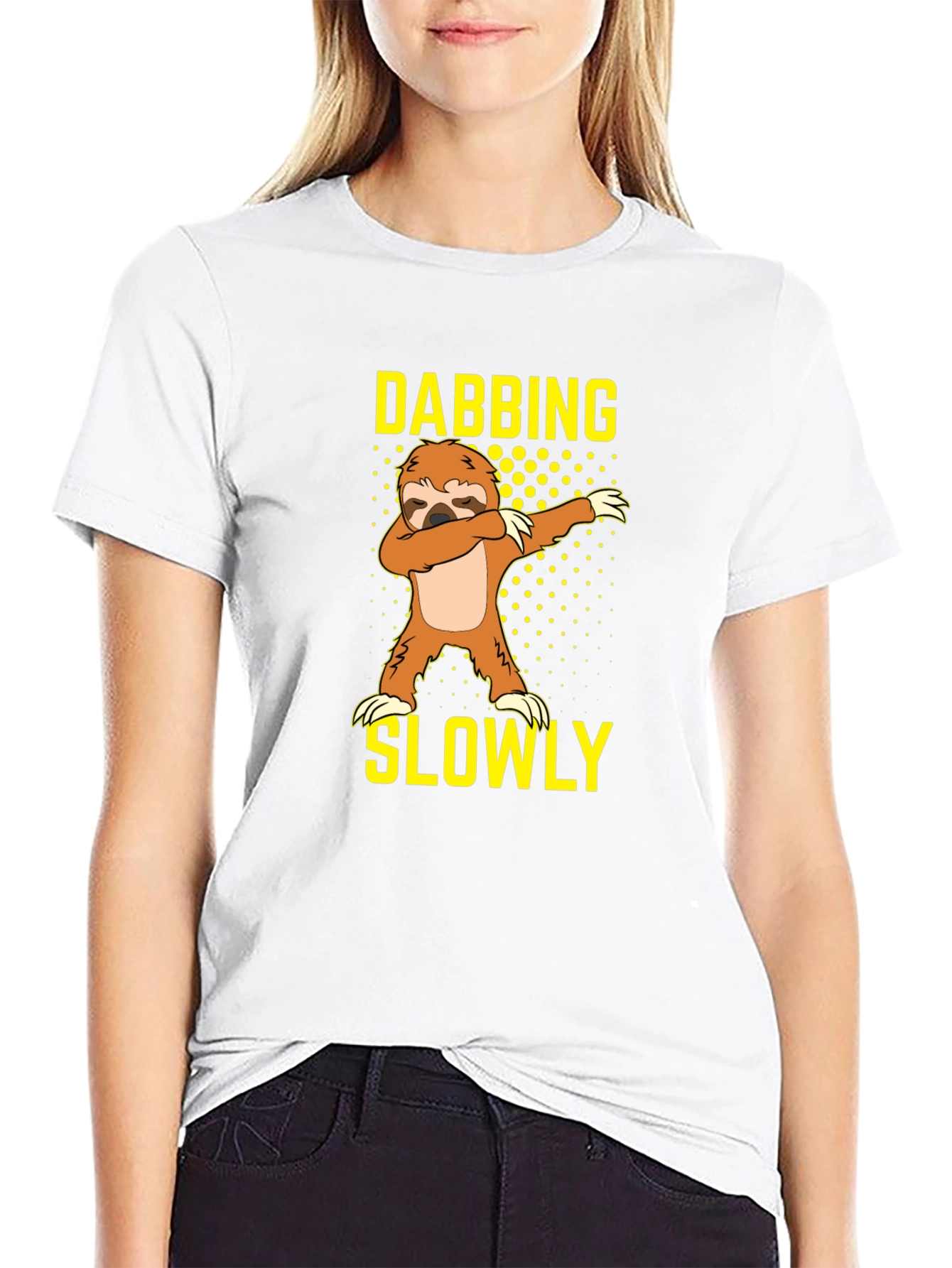 Dabbing Sloth Graphic T-Shirt