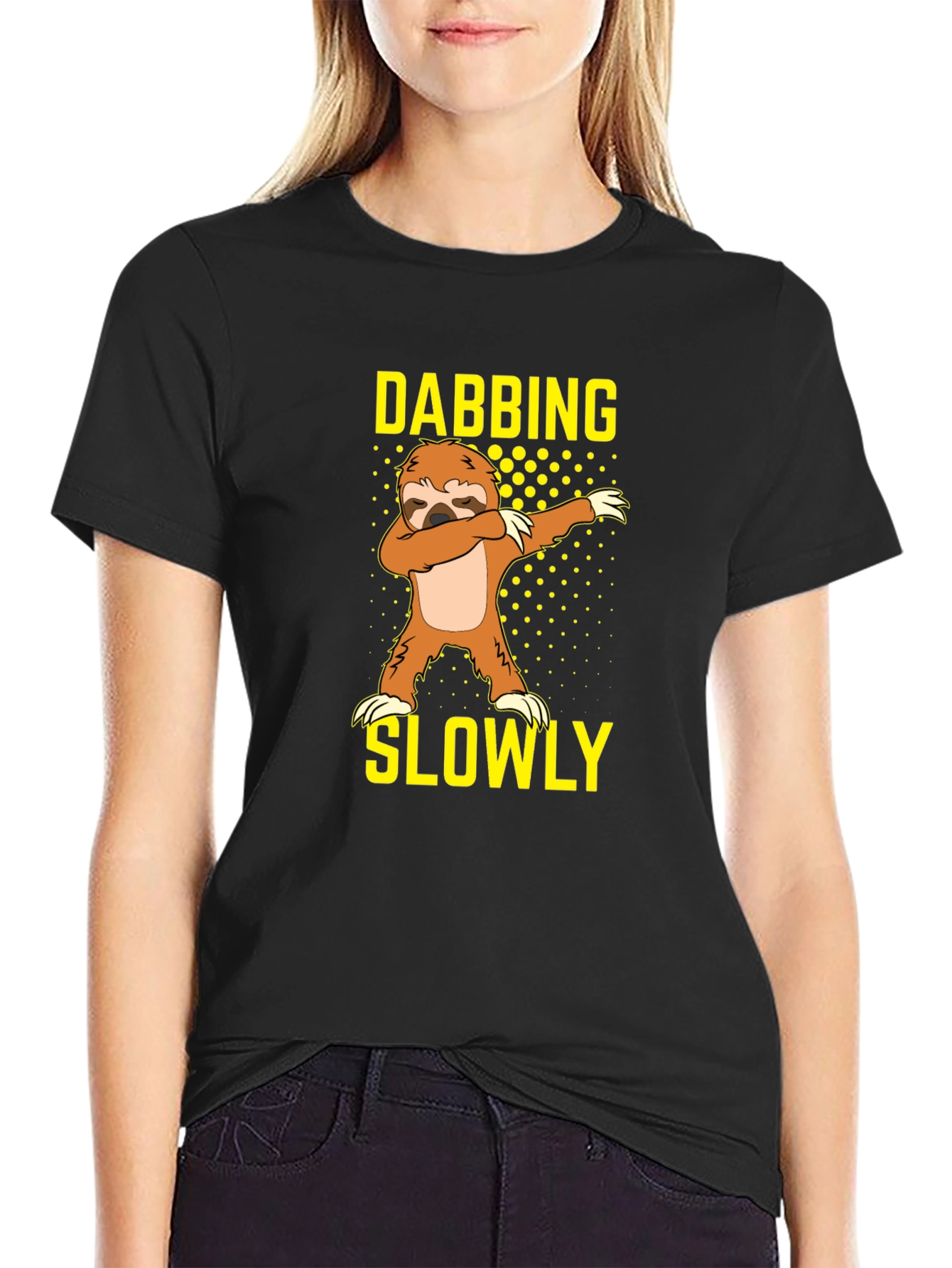Dabbing Sloth Graphic T-Shirt