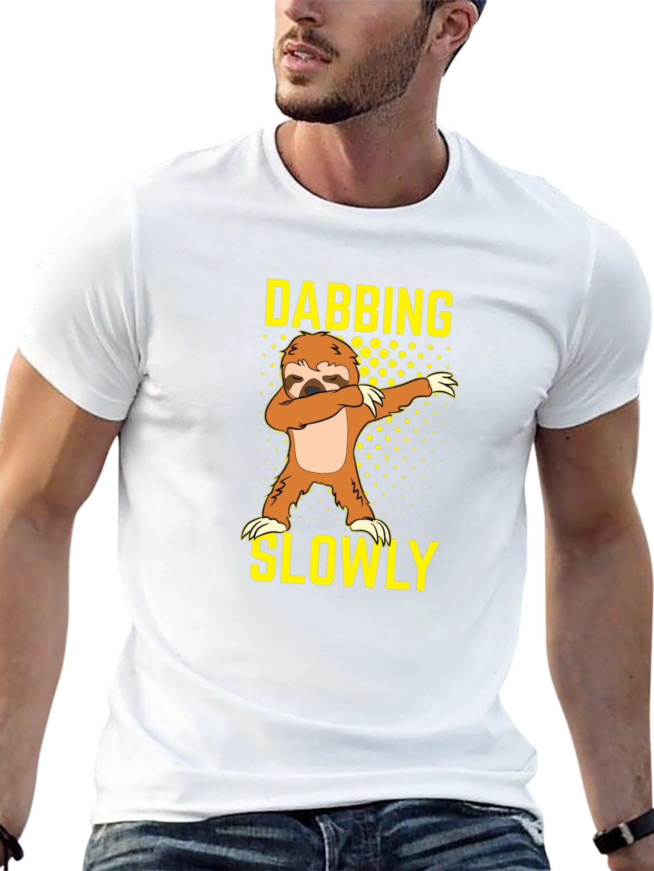 Dabbing Sloth Graphic T-Shirt