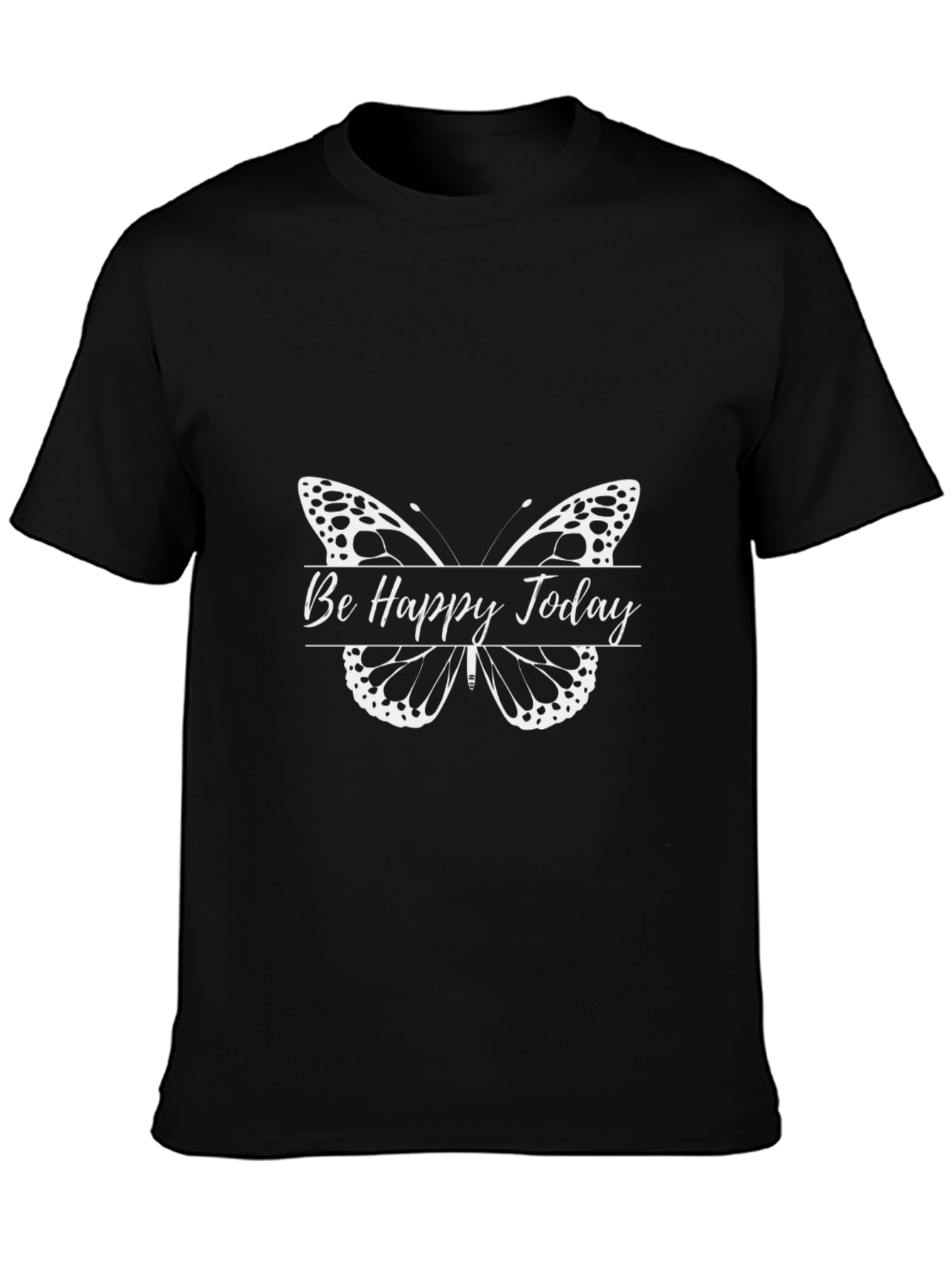 Be Happy Today Butterfly Graphic Tee