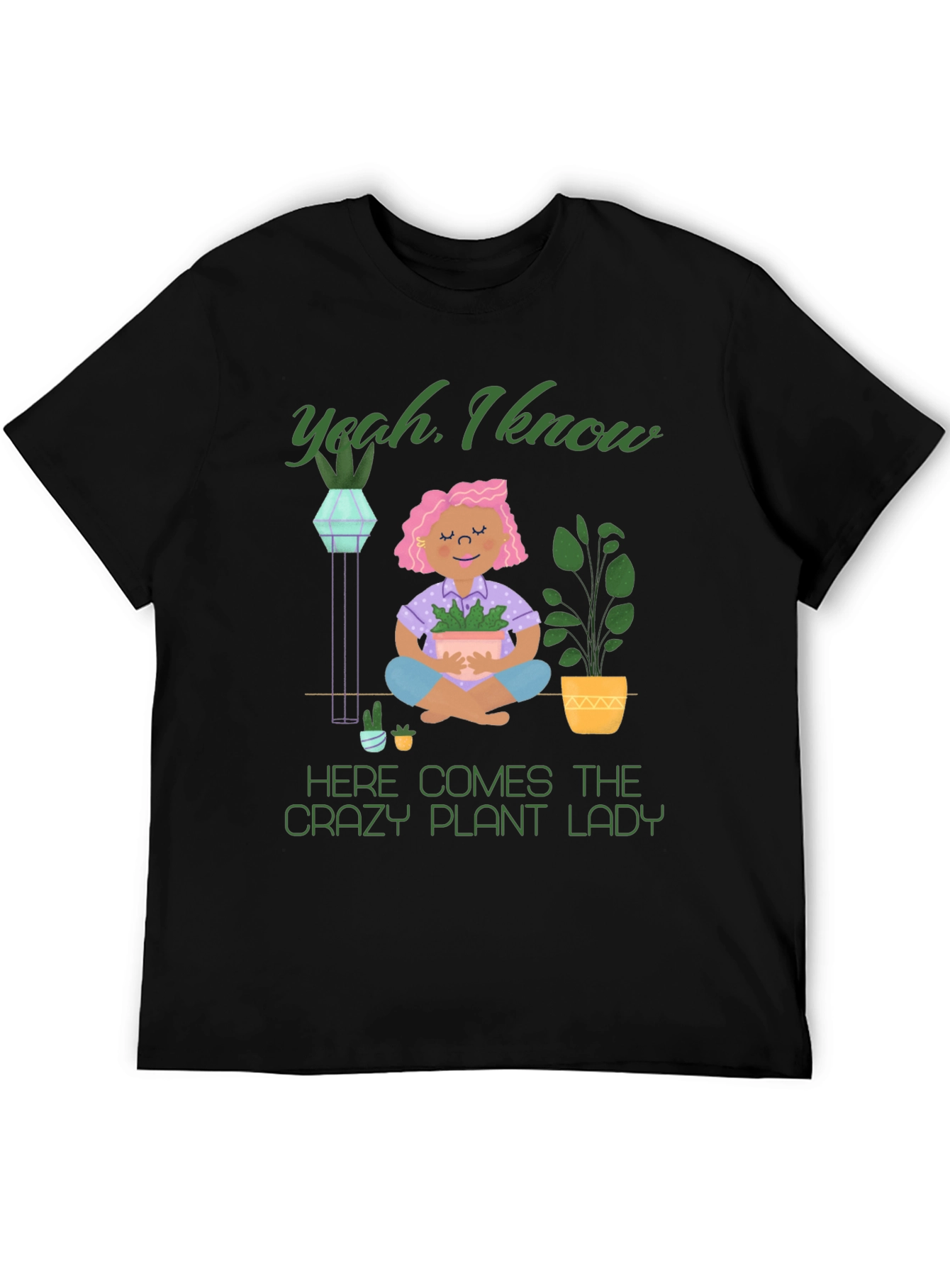 Crazy Plant Lady Graphic T-Shirt