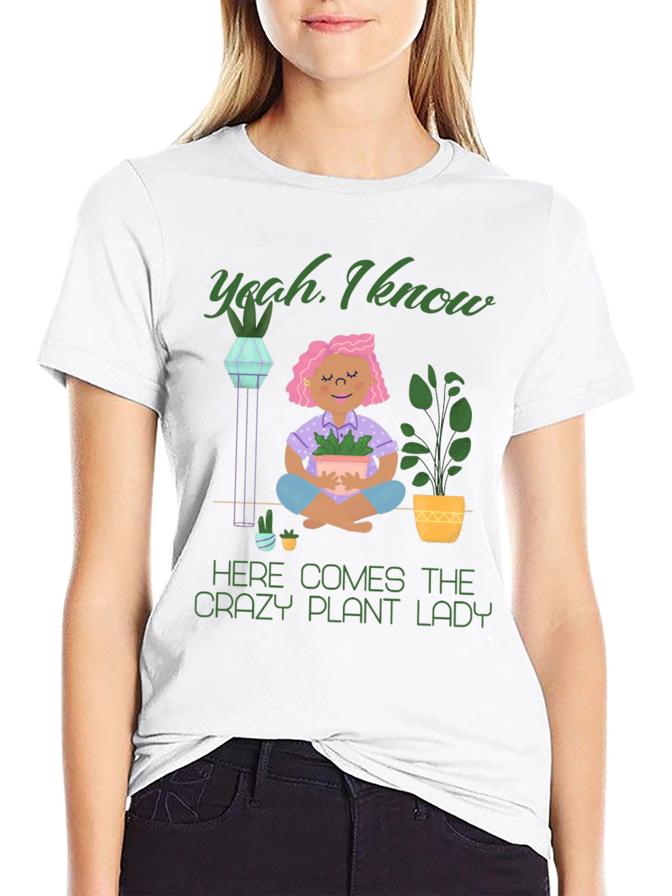 Crazy Plant Lady Graphic T-Shirt