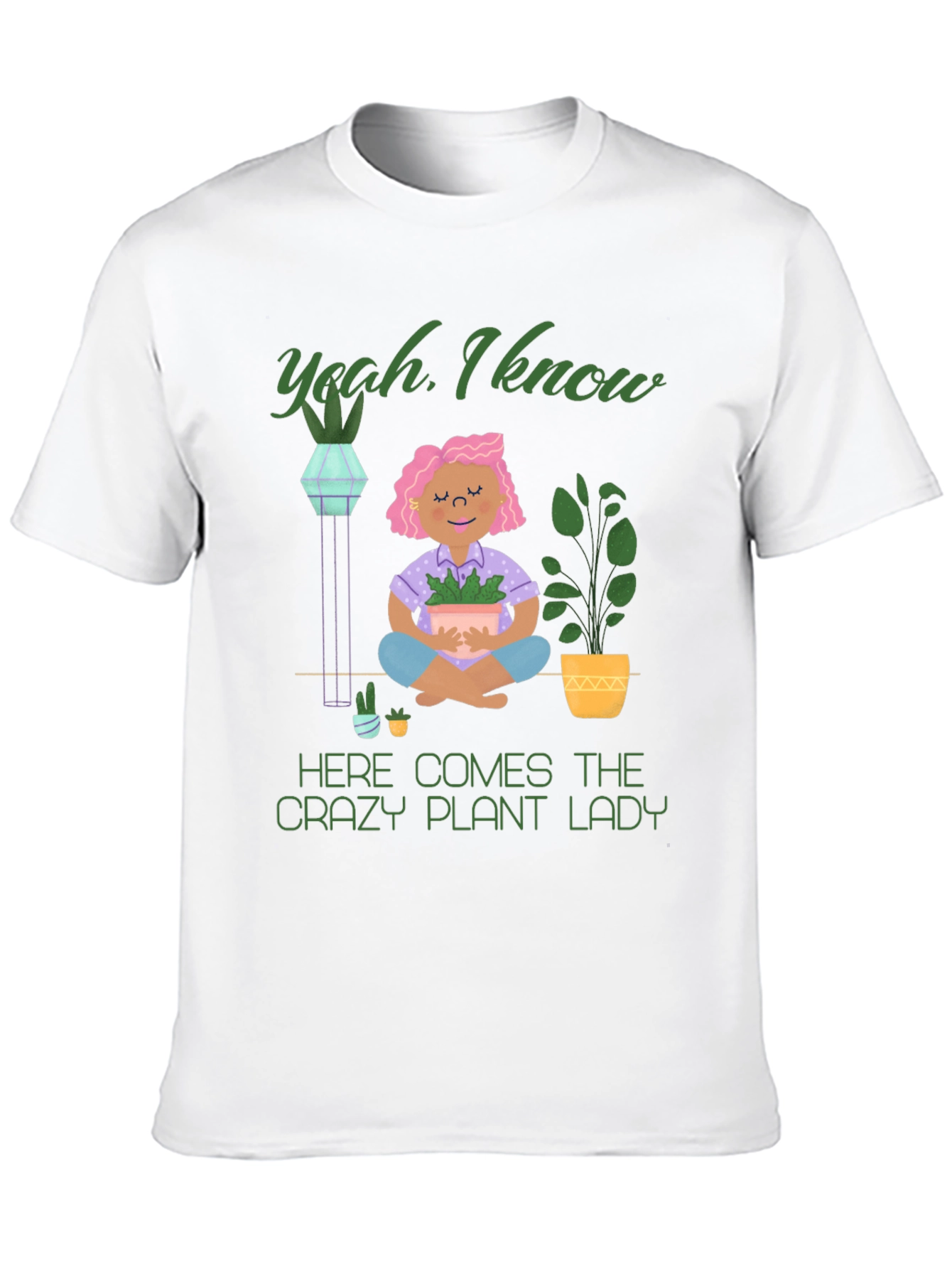 Crazy Plant Lady Graphic T-Shirt