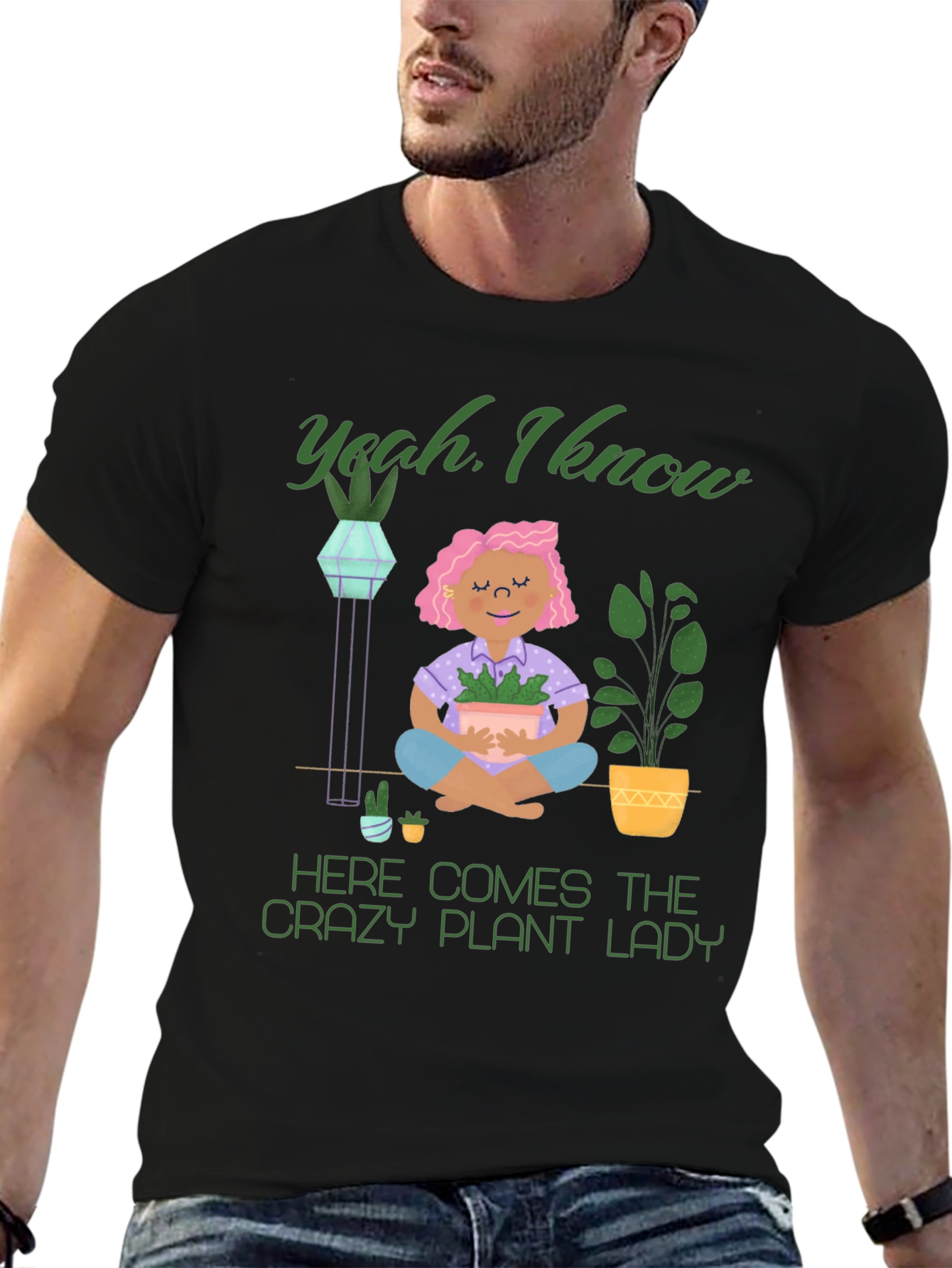 Crazy Plant Lady Graphic T-Shirt
