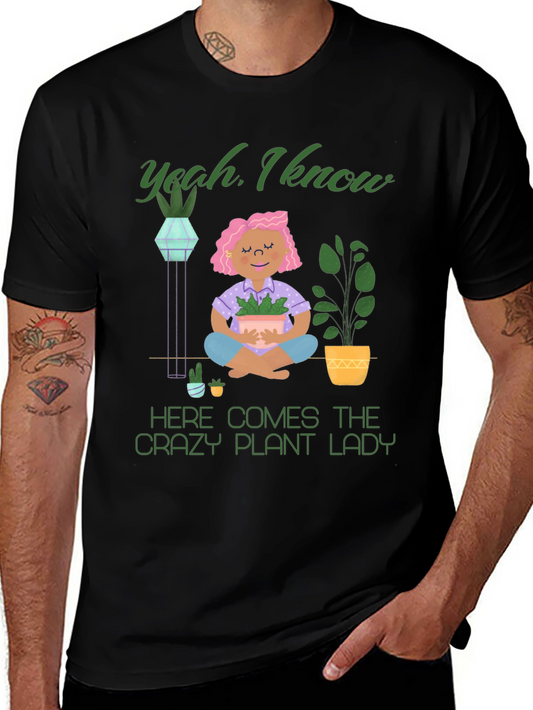 Crazy Plant Lady Graphic T-Shirt