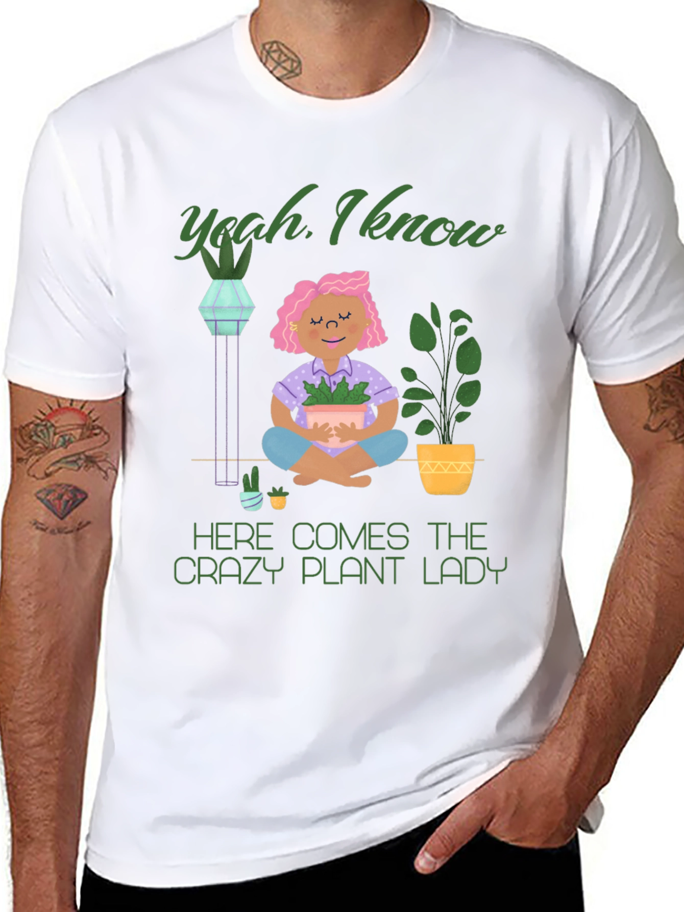 Crazy Plant Lady Graphic T-Shirt