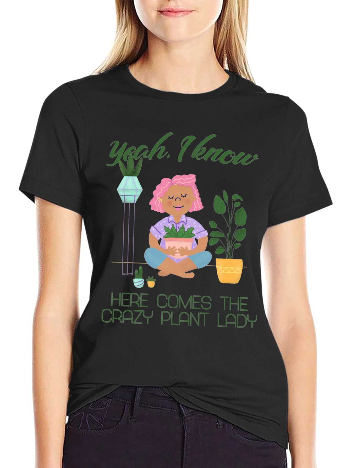 Crazy Plant Lady Graphic T-Shirt