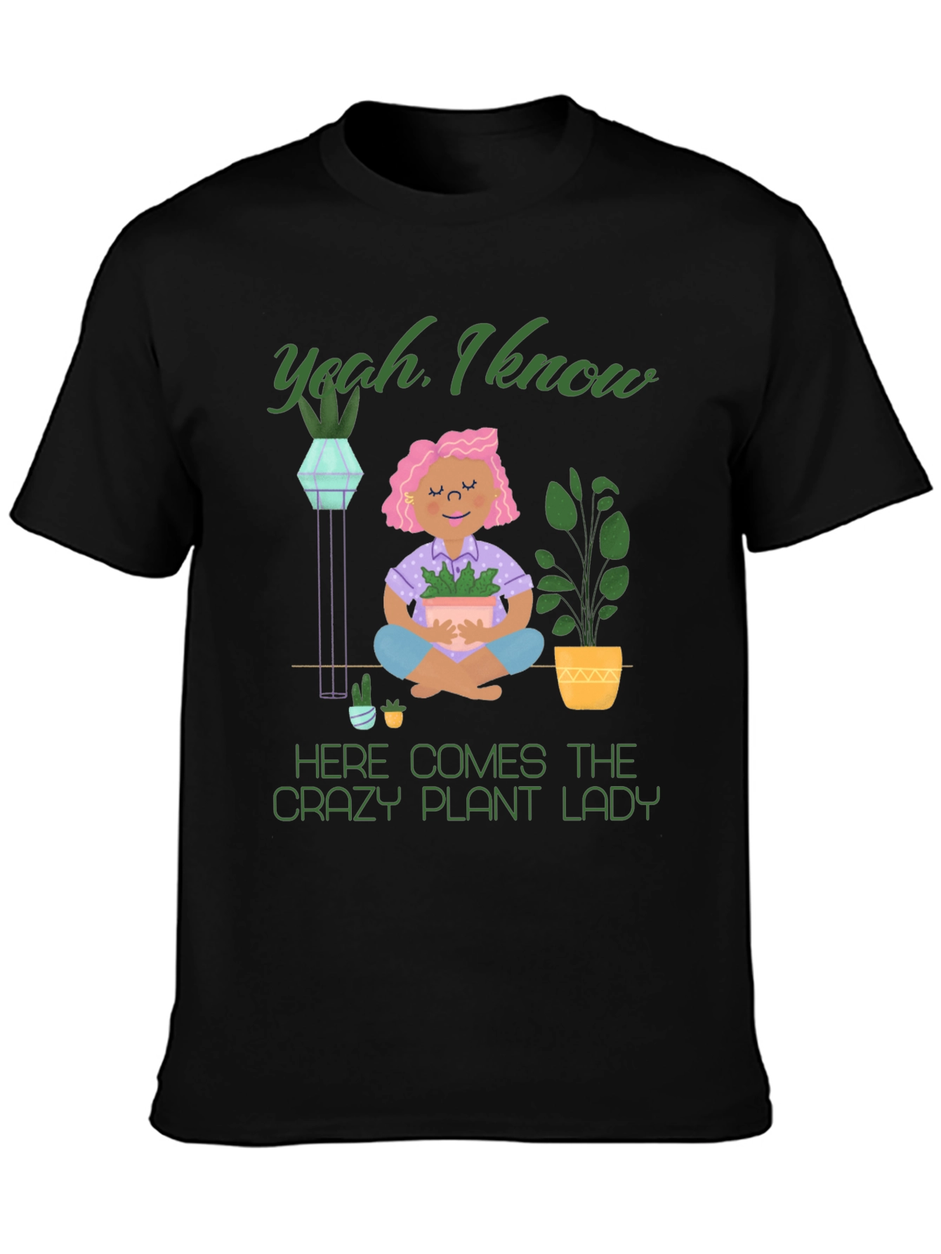 Crazy Plant Lady Graphic T-Shirt