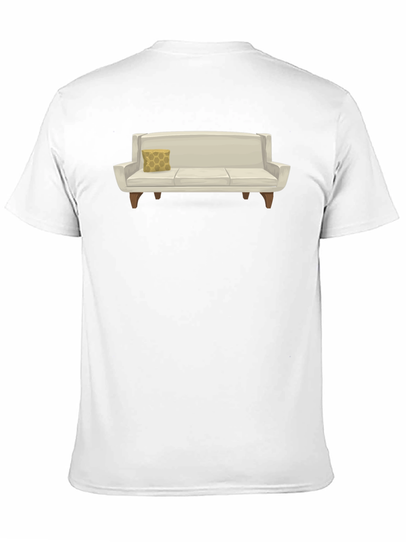 Modern Couch Graphic Tee - Comfortable Black T-Shirt