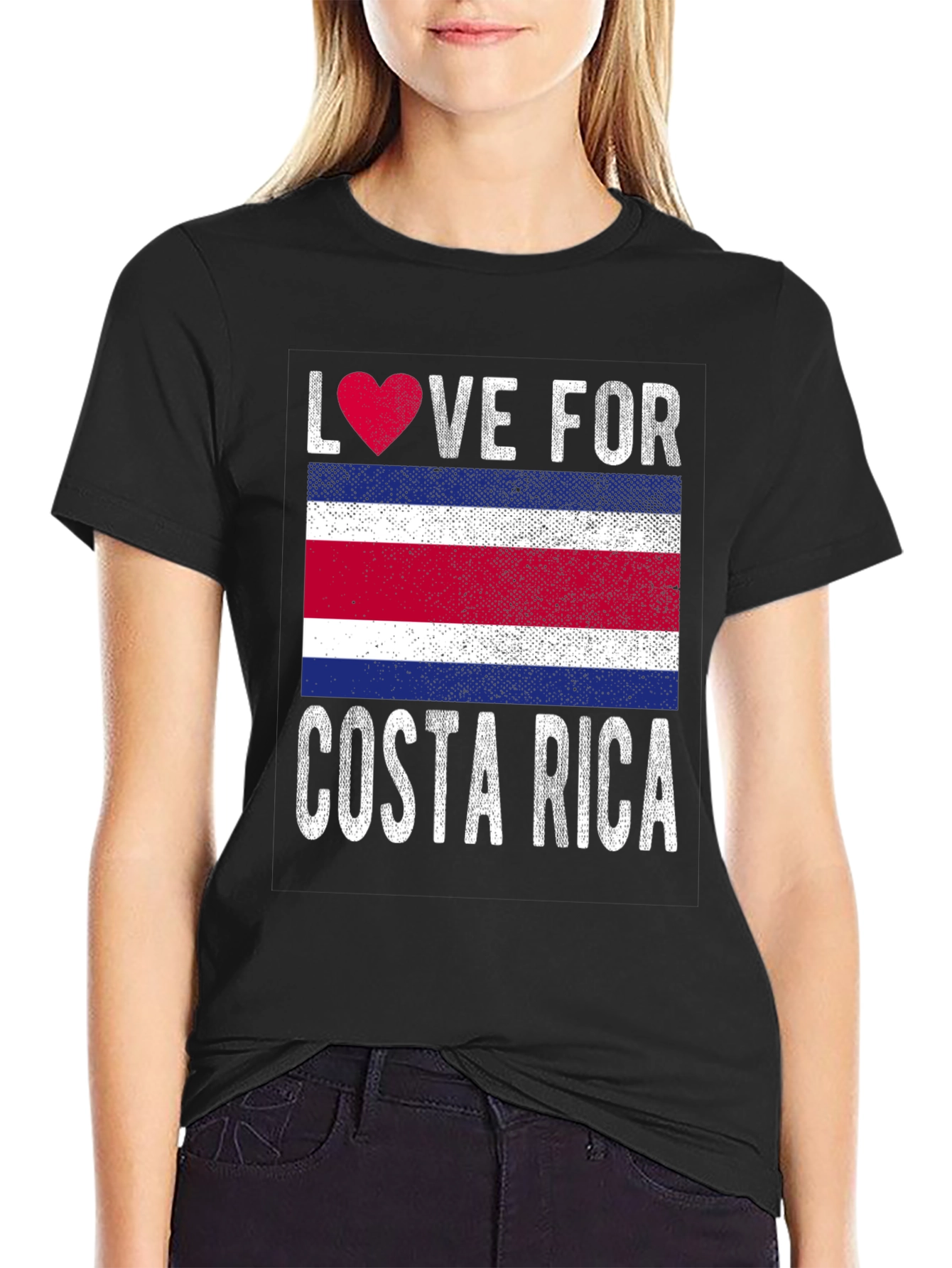 Love for Costa Rica T-Shirt Flag Souvenir