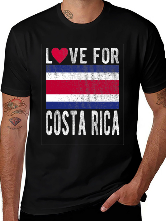 Love for Costa Rica T-Shirt Flag Souvenir