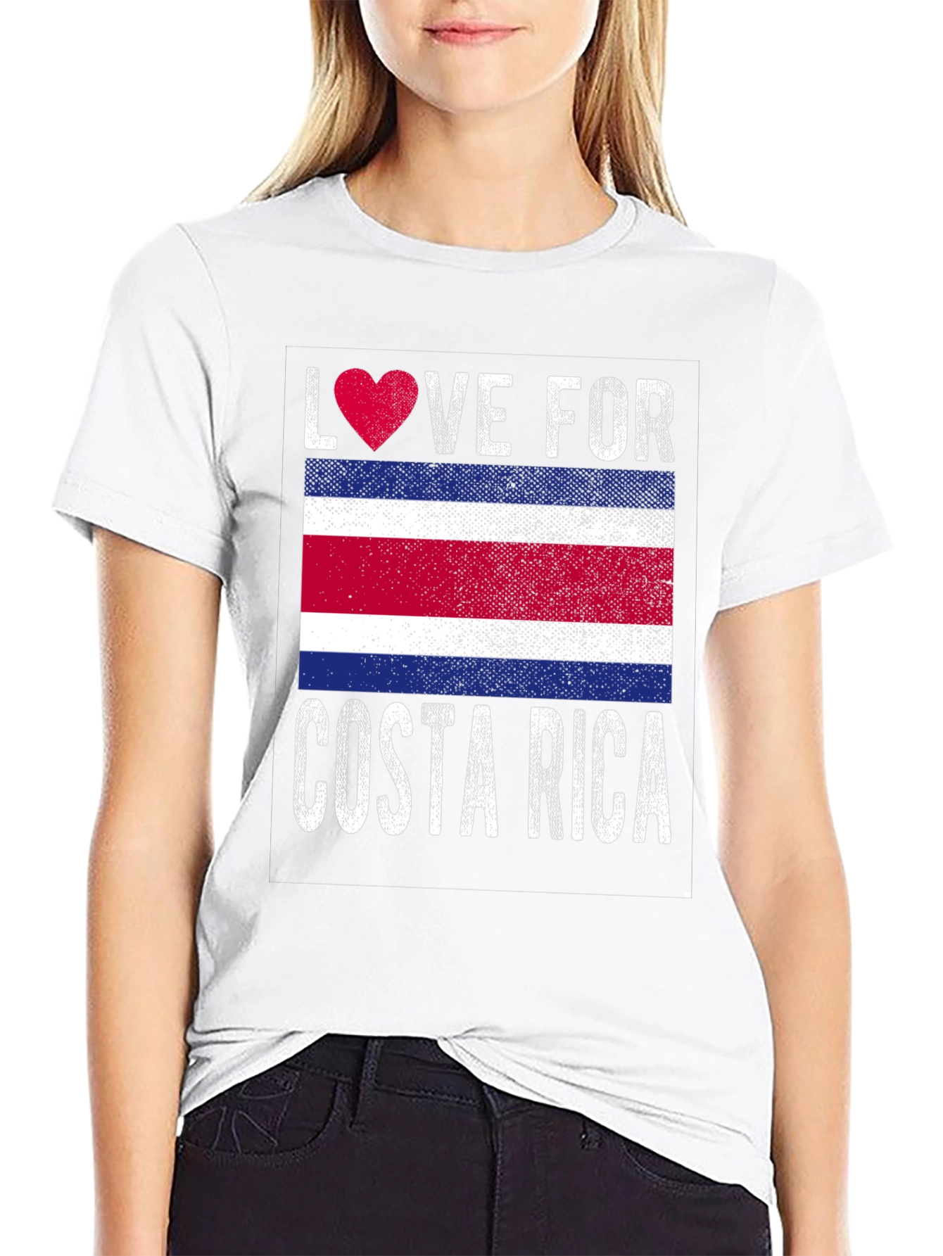 Love for Costa Rica T-Shirt Flag Souvenir
