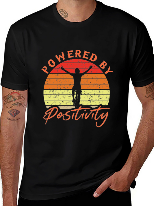 Powered by Positivity Graphic Tee - Mountain Bike