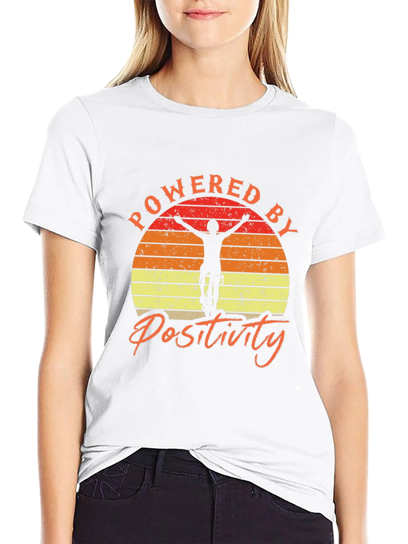 Powered by Positivity Graphic Tee - Mountain Bike