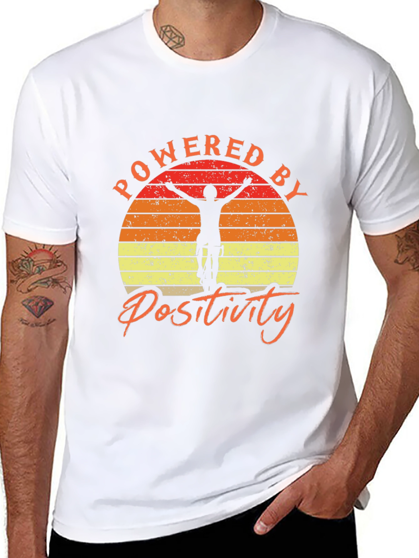 Powered by Positivity Graphic Tee - Mountain Bike