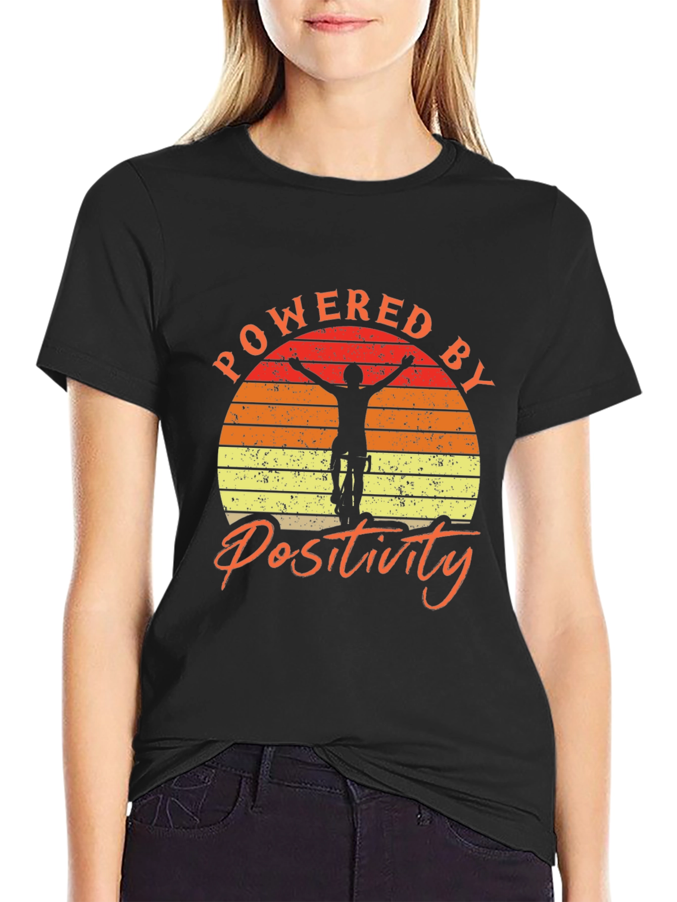 Powered by Positivity Graphic Tee - Mountain Bike