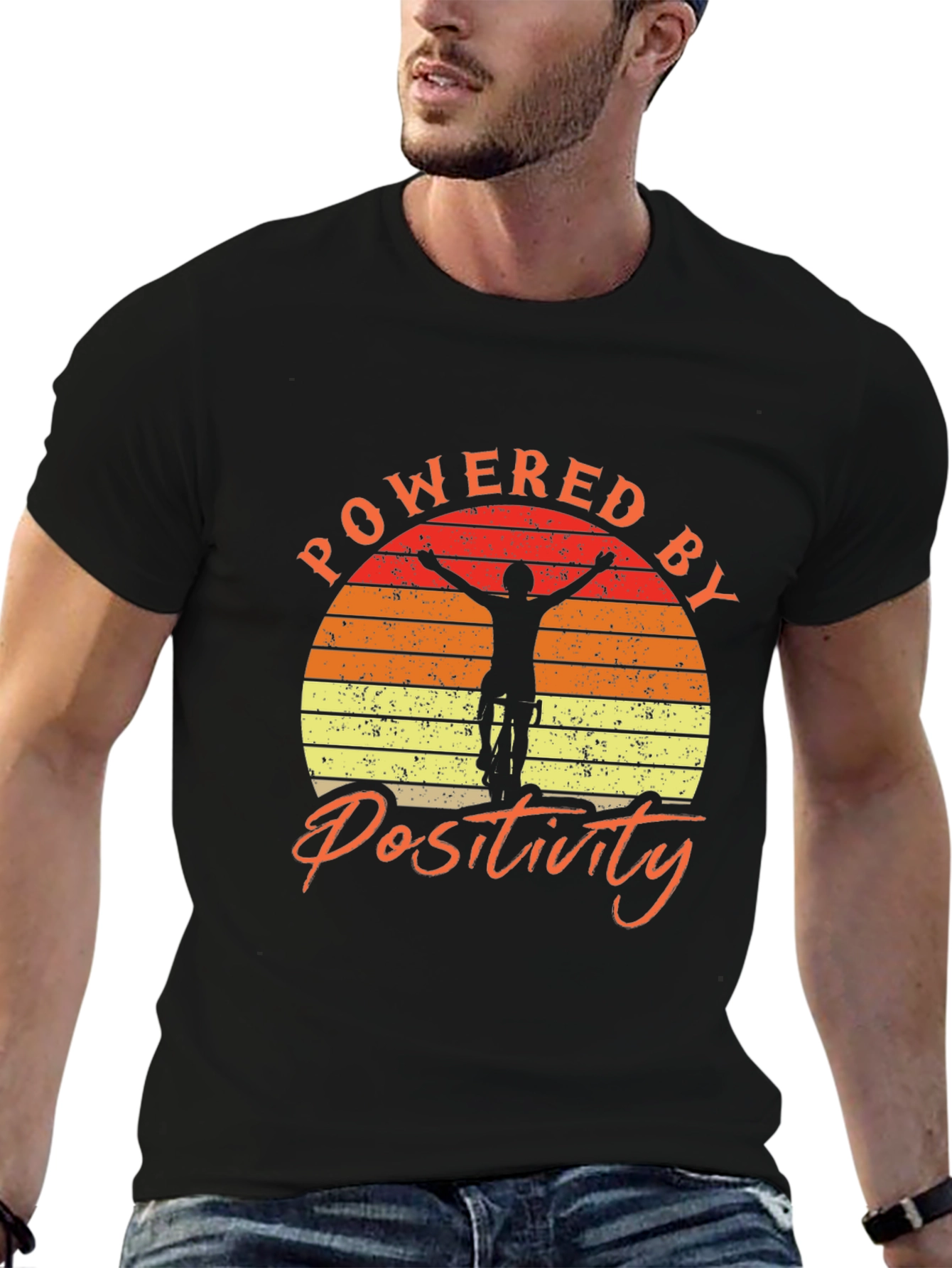 Powered by Positivity Graphic Tee - Mountain Bike