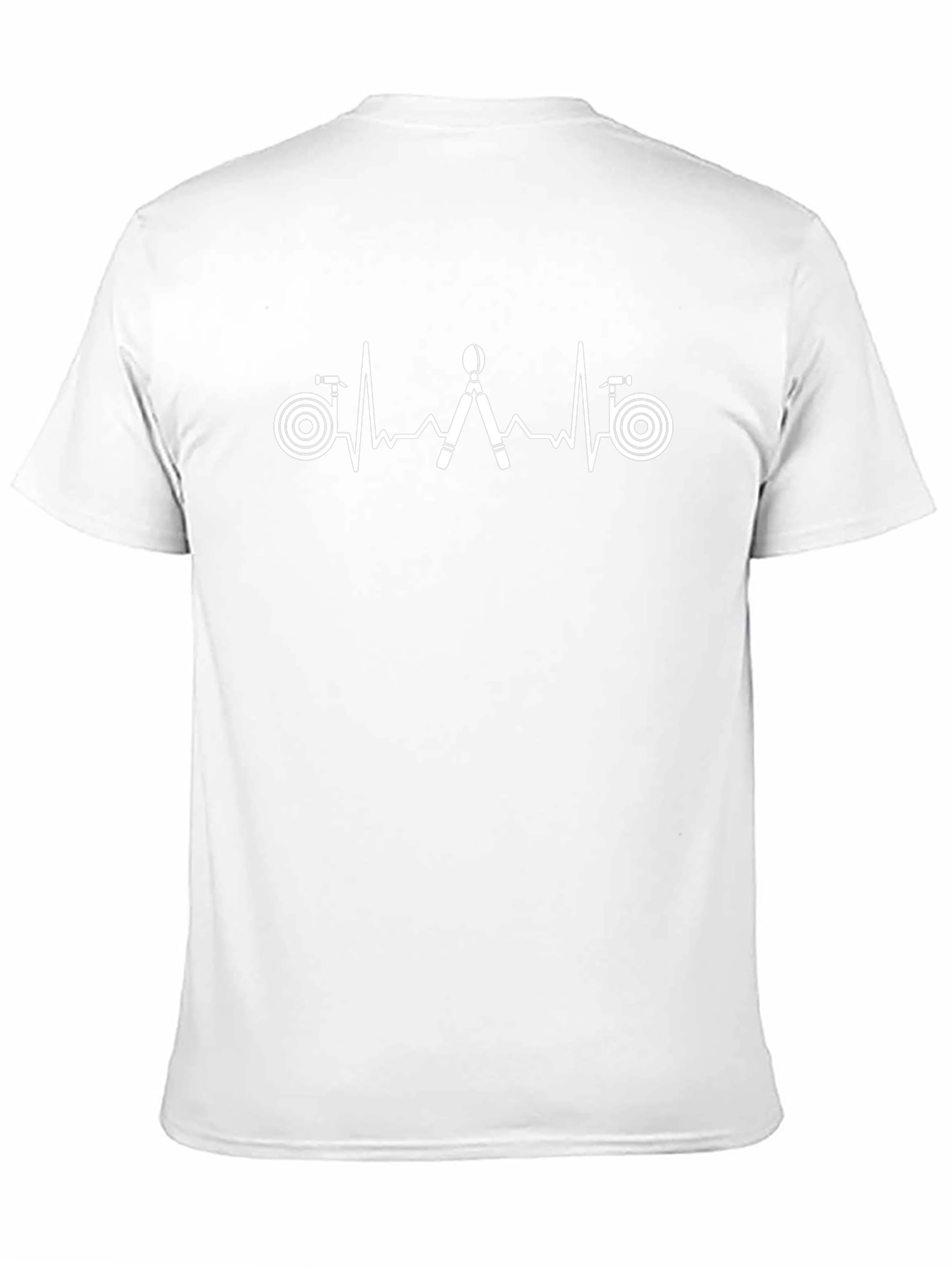 Firefighter Heartbeat T-Shirt - Black