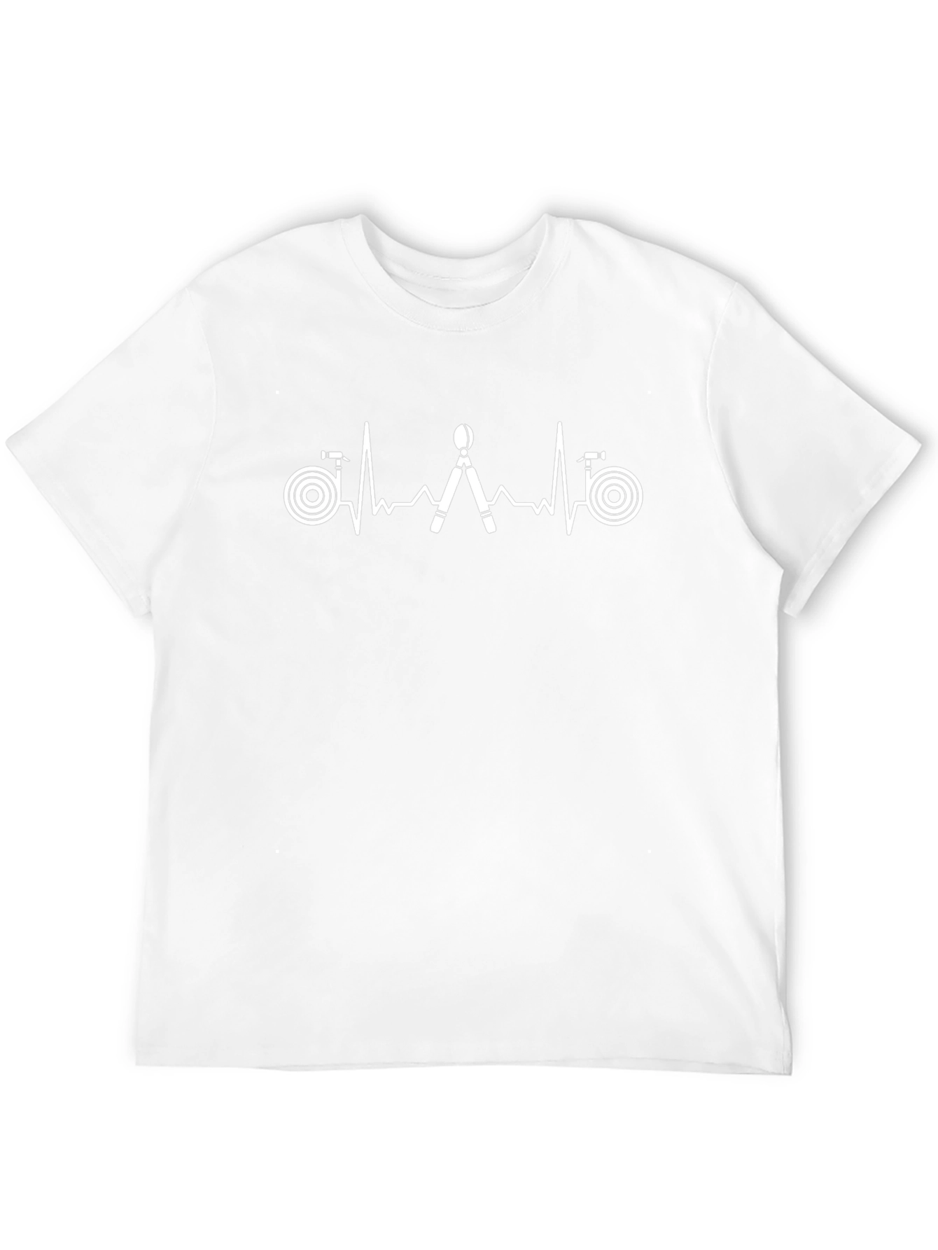 Firefighter Heartbeat T-Shirt - Black