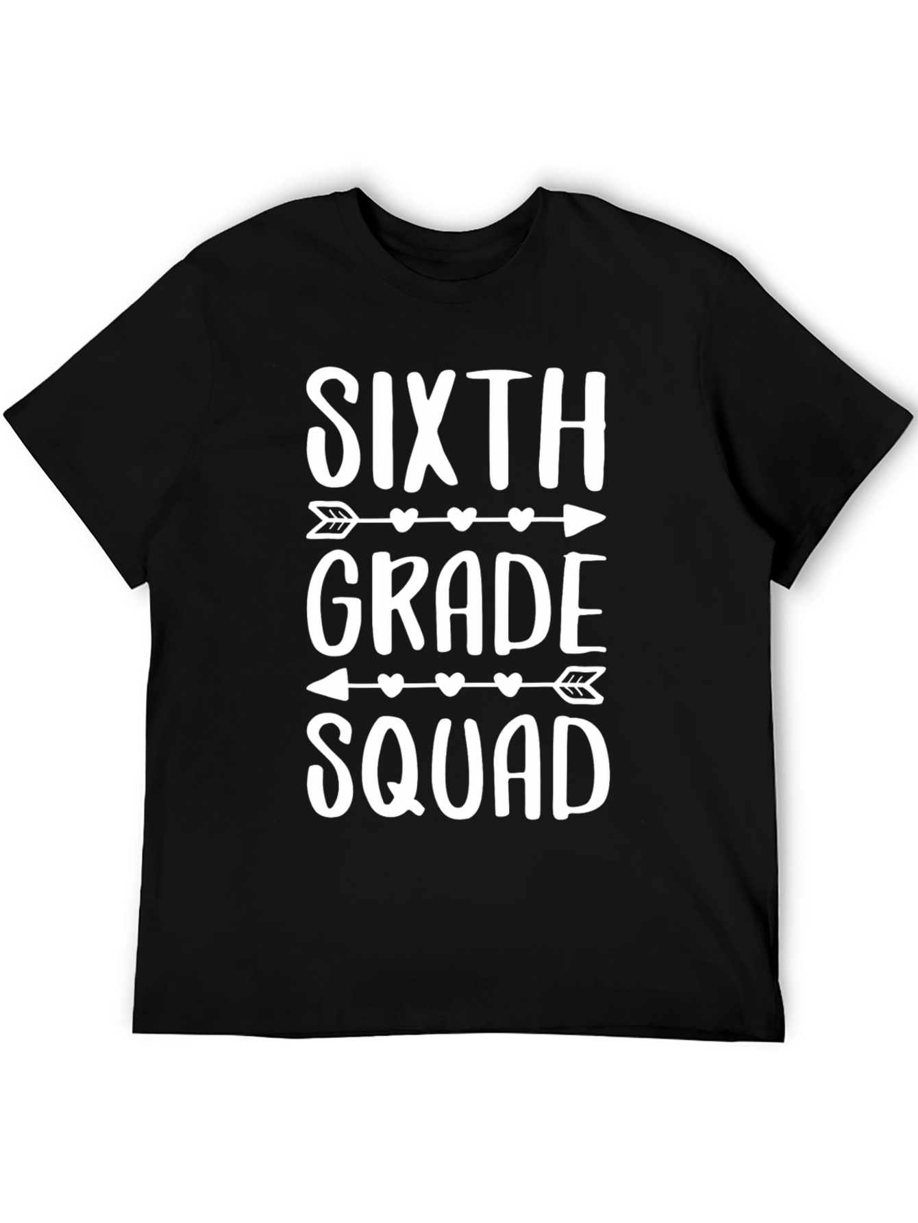 Sixth Grade Squad T-Shirt - Arrow Heart Design