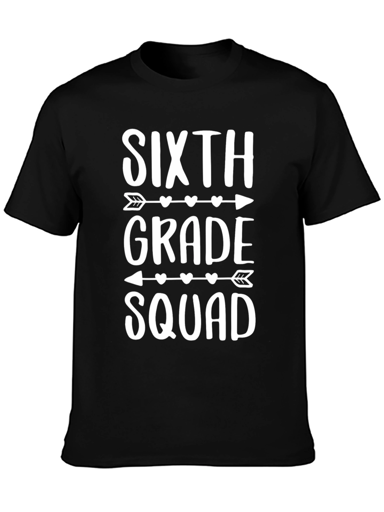 Sixth Grade Squad T-Shirt - Arrow Heart Design