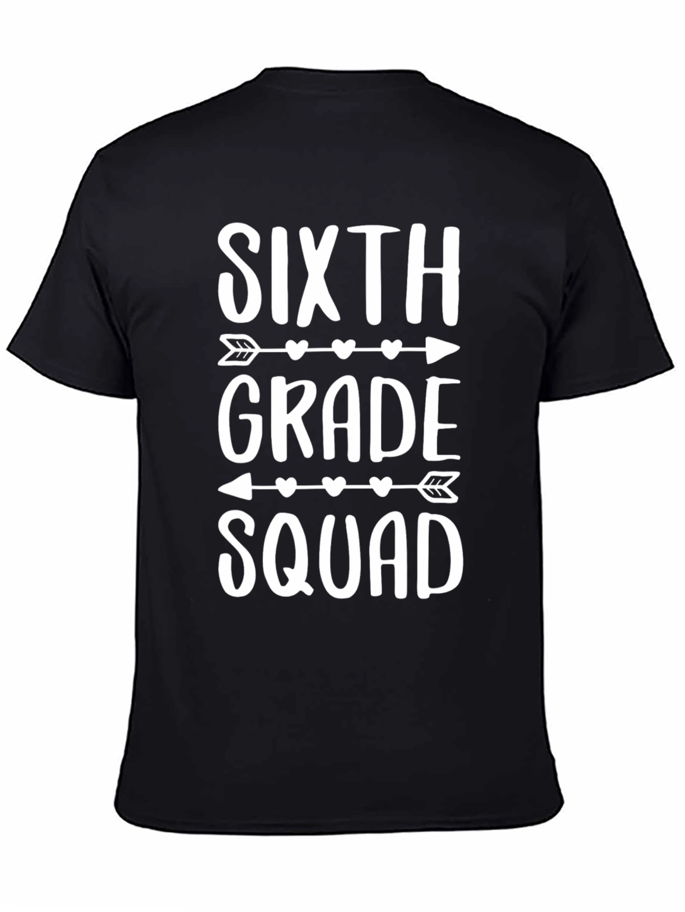 Sixth Grade Squad T-Shirt - Arrow Heart Design