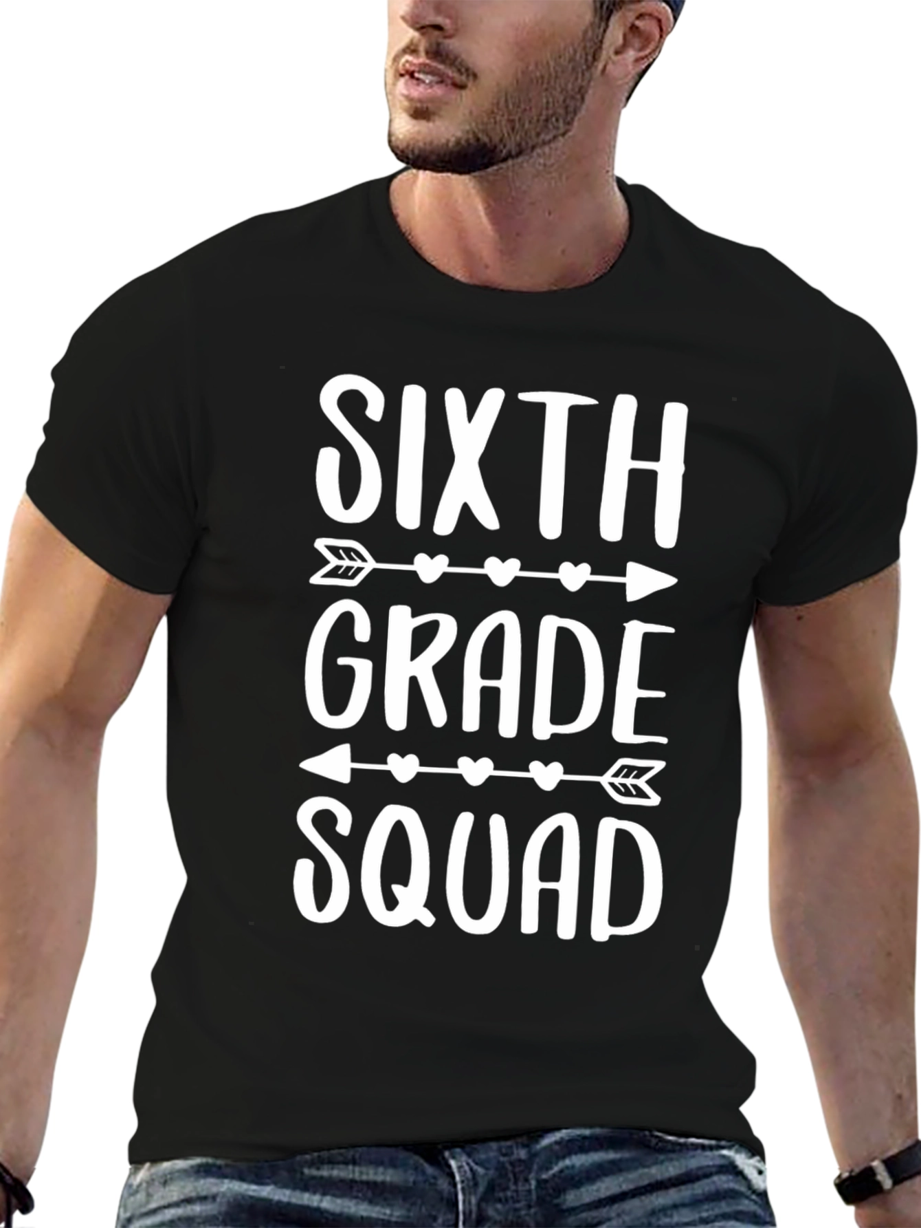 Sixth Grade Squad T-Shirt - Arrow Heart Design