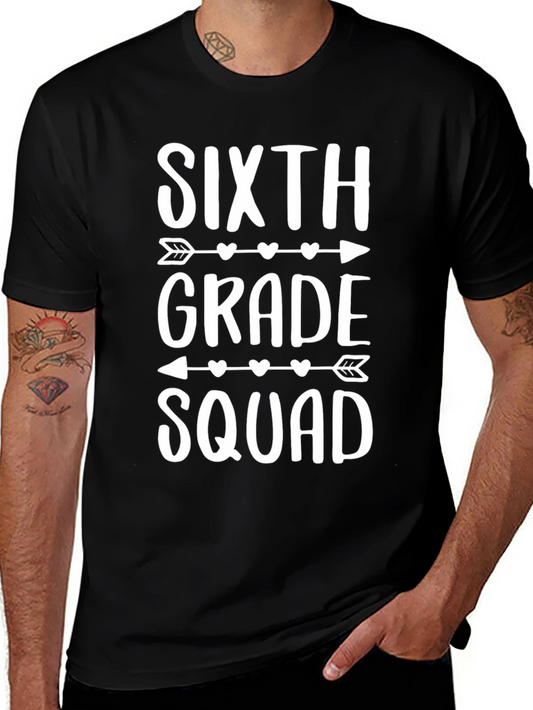 Sixth Grade Squad T-Shirt - Arrow Heart Design
