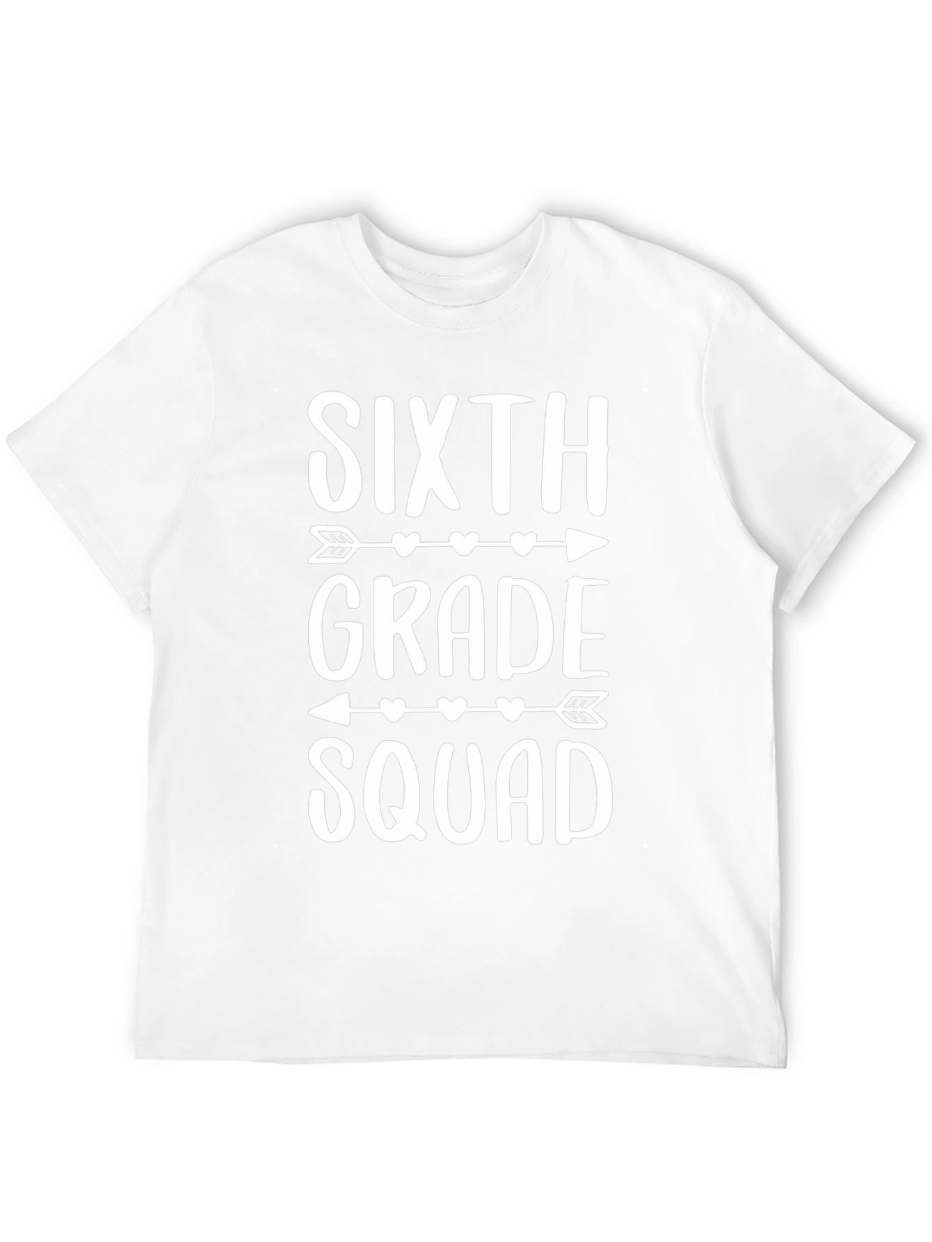 Sixth Grade Squad T-Shirt - Arrow Heart Design
