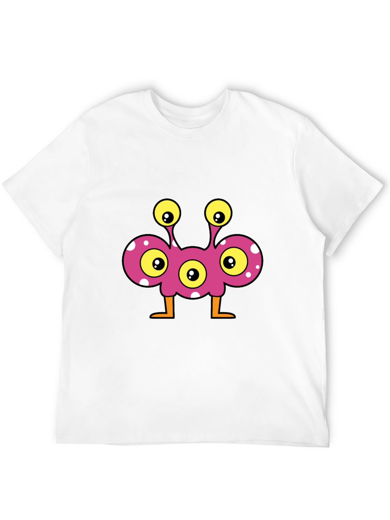 Fun Monster Graphic Tee - Black Cotton T-Shirt