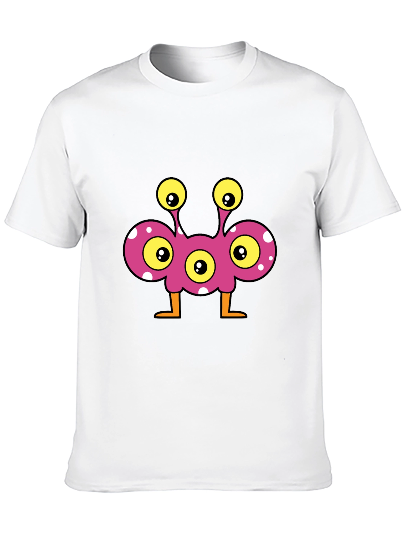 Fun Monster Graphic Tee - Black Cotton T-Shirt