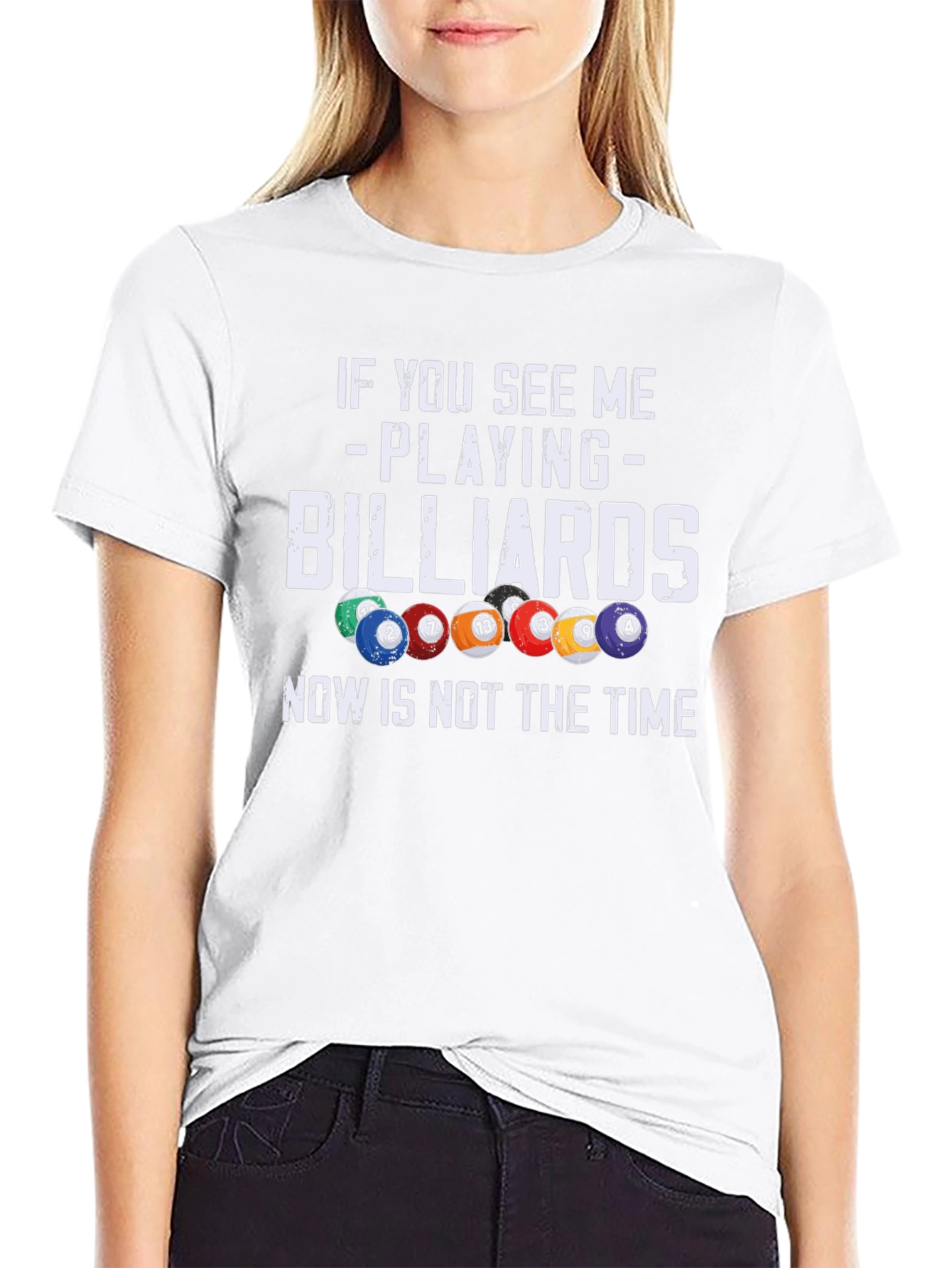 Billiards T-Shirt: If You See Me Playing