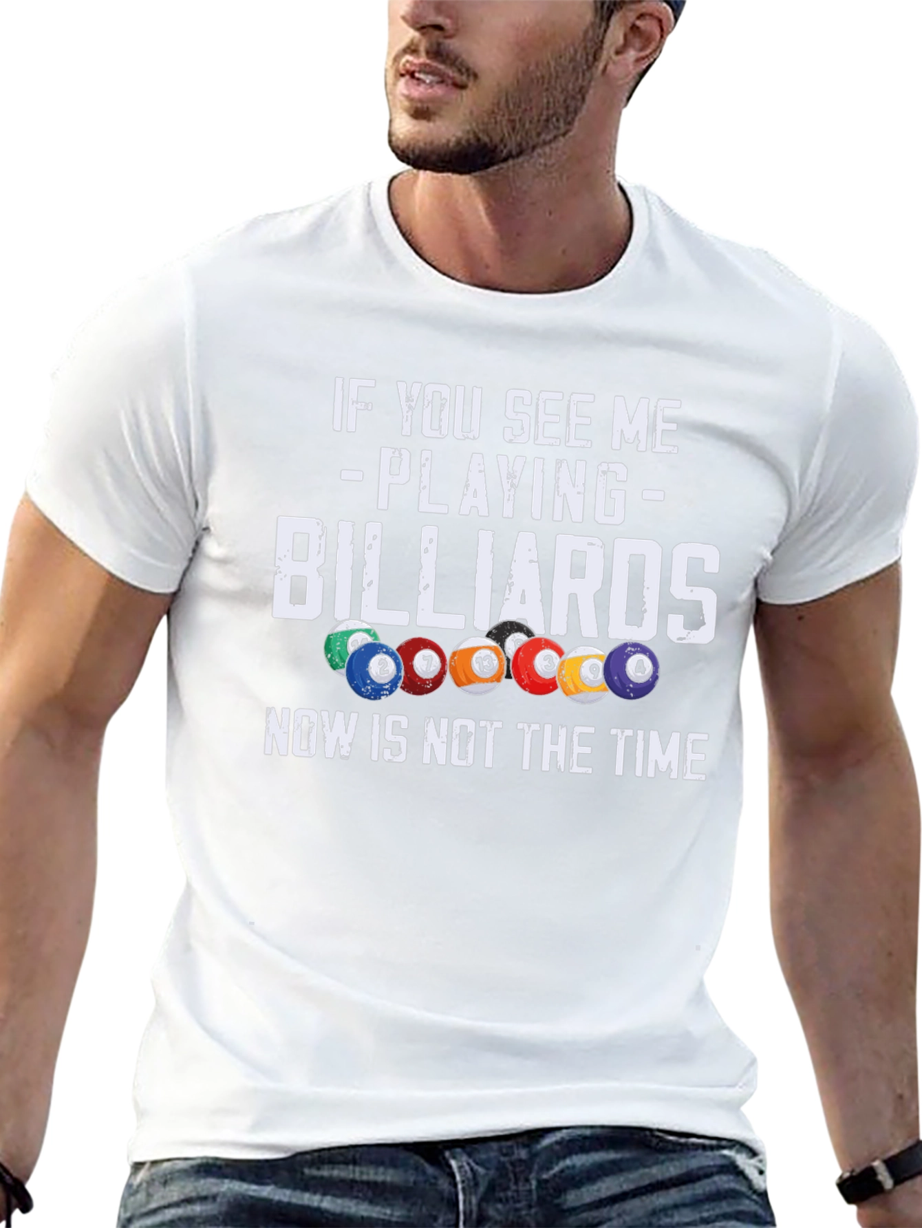 Billiards T-Shirt: If You See Me Playing