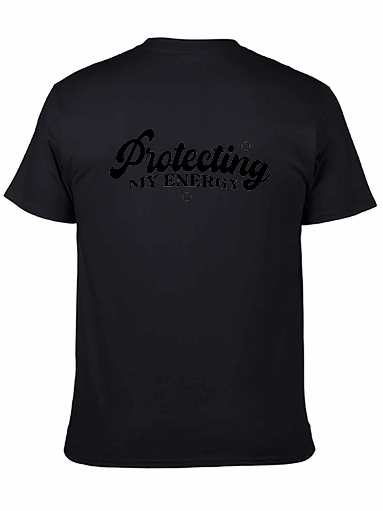 Protecting My Energy Black Graphic Tee