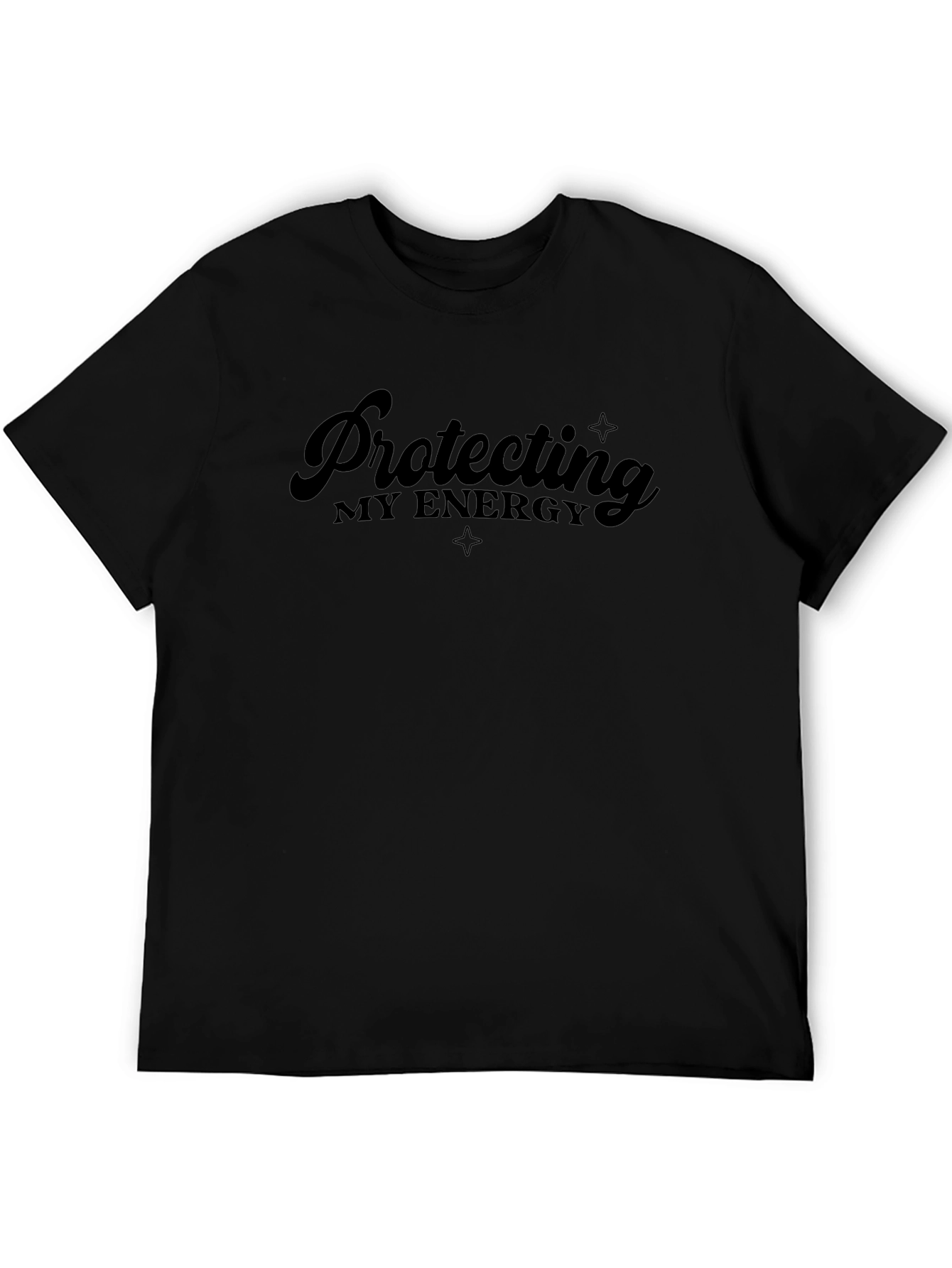 Protecting My Energy Black Graphic Tee